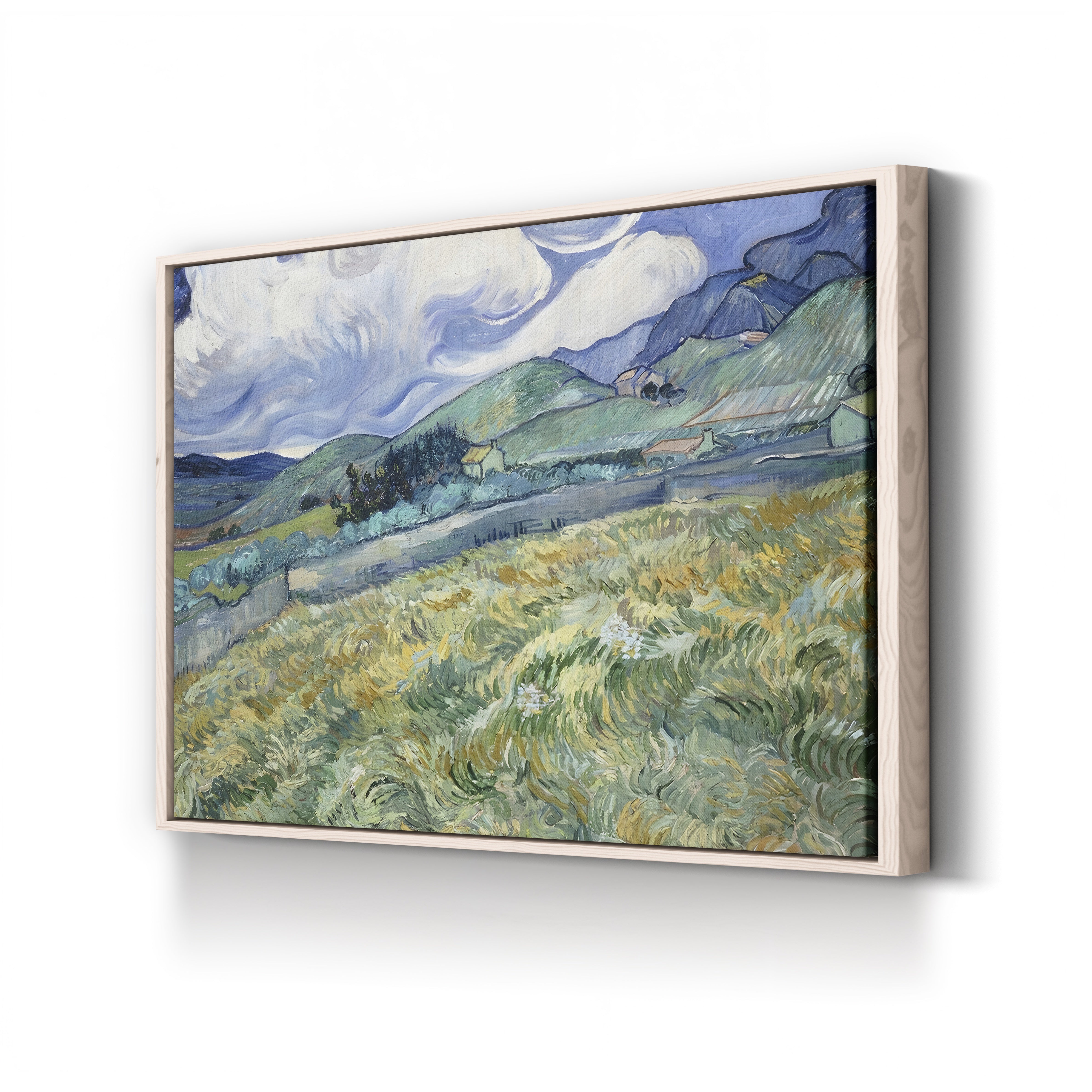 Landscape from Saint-Rémy – Vincent van Gogh Wall Art | Post-Impressionist Provençal Canvas Print