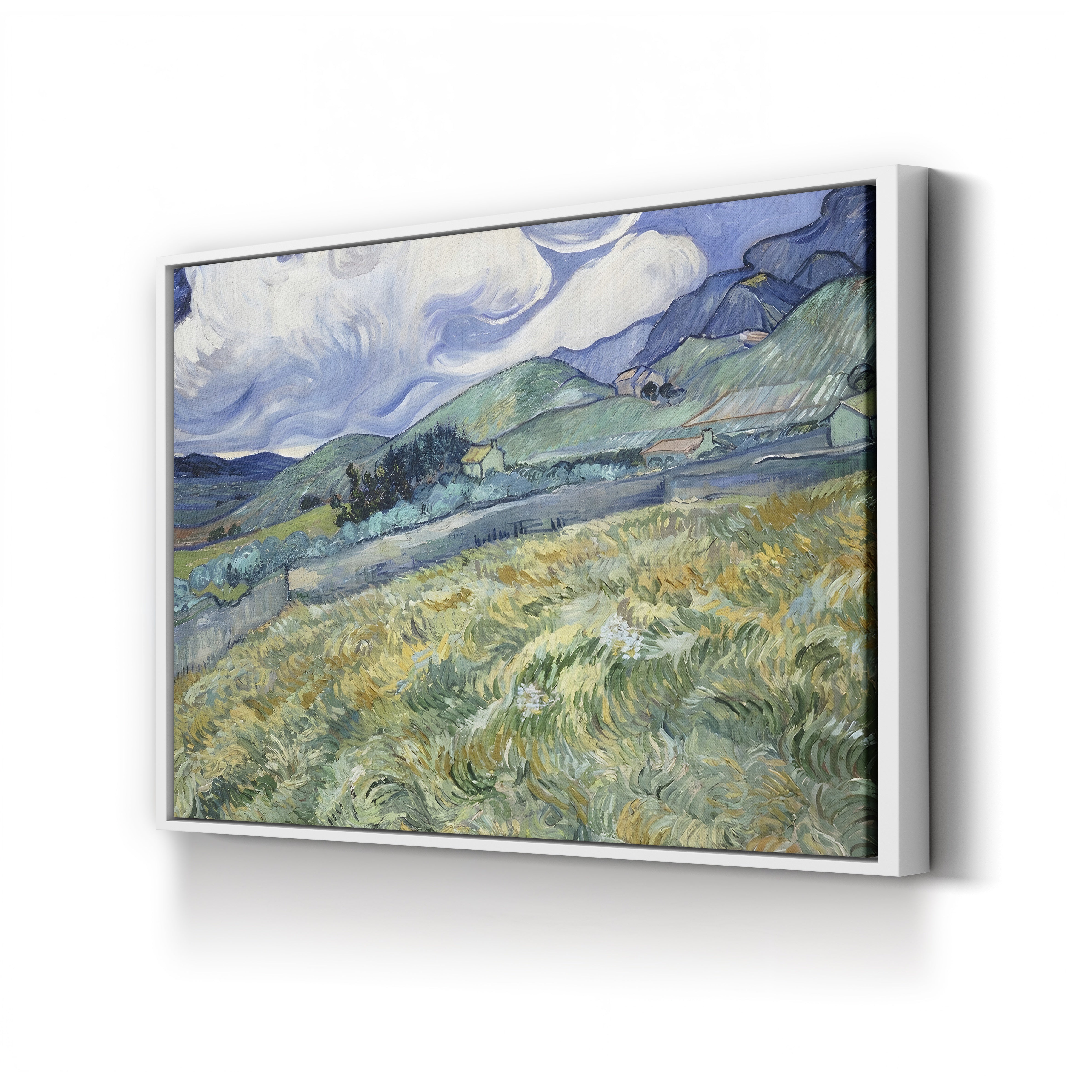 Landscape from Saint-Rémy – Vincent van Gogh Wall Art | Post-Impressionist Provençal Canvas Print