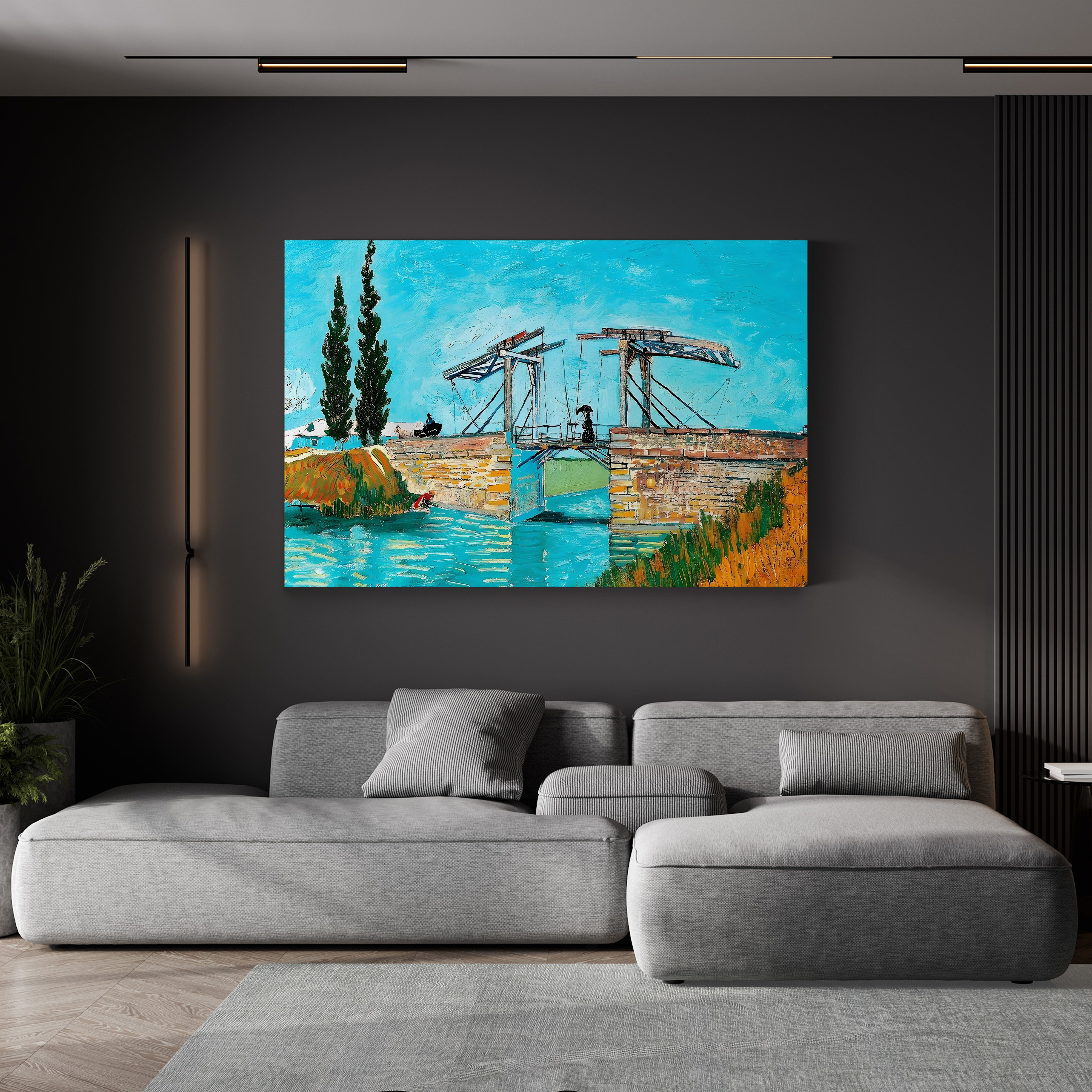 Langlois Bridge at Arles – Vincent van Gogh Wall Art | Post-Impressionist Arles Canvas Print