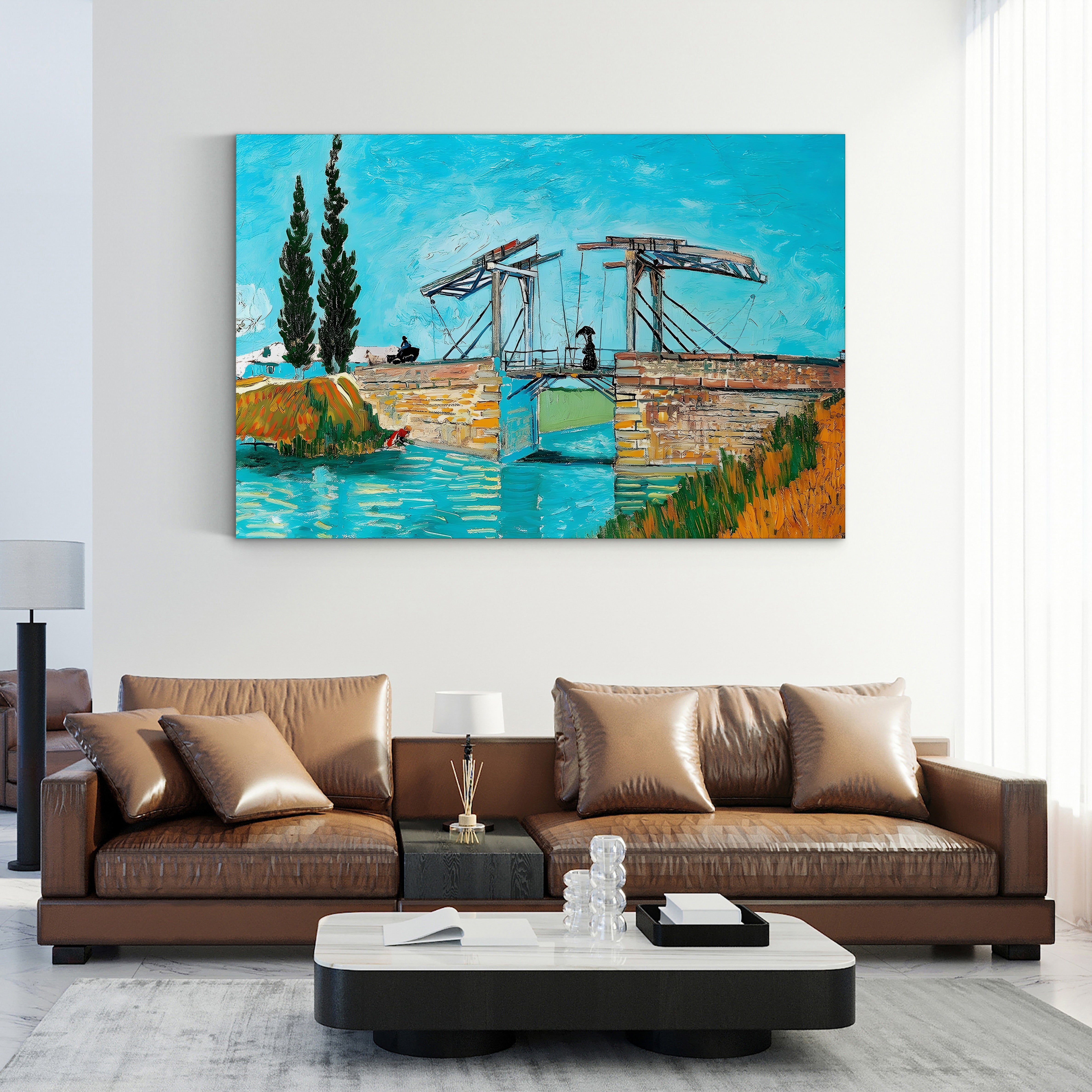Langlois Bridge at Arles – Vincent van Gogh Wall Art | Post-Impressionist Arles Canvas Print