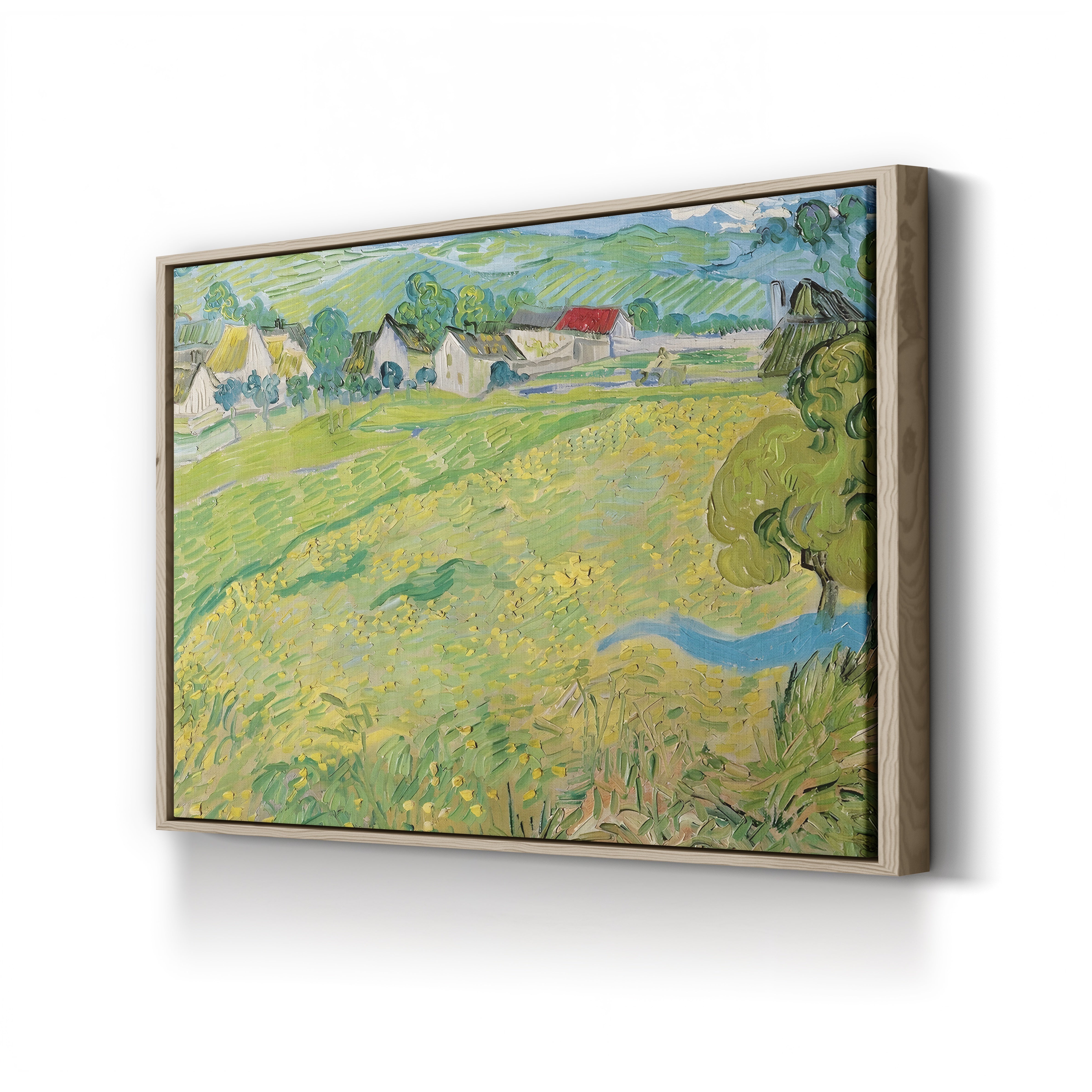 Les Vessenots à Auvers, 1890 – Vincent van Gogh Wall Art | Post-Impressionist Village Canvas Print