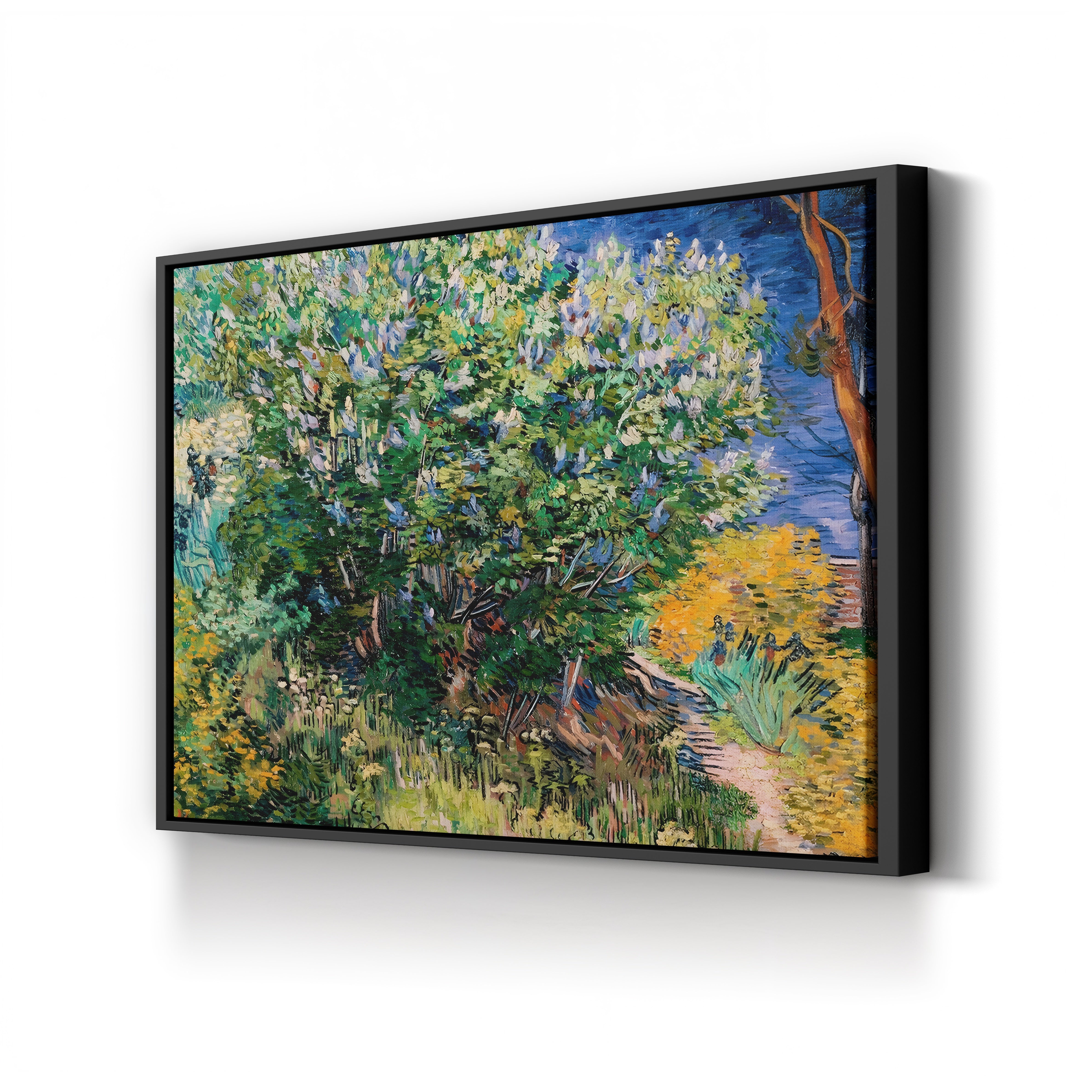 Lilac Bush, 1889 – Vincent van Gogh Wall Art | Post-Impressionist Floral Canvas Print