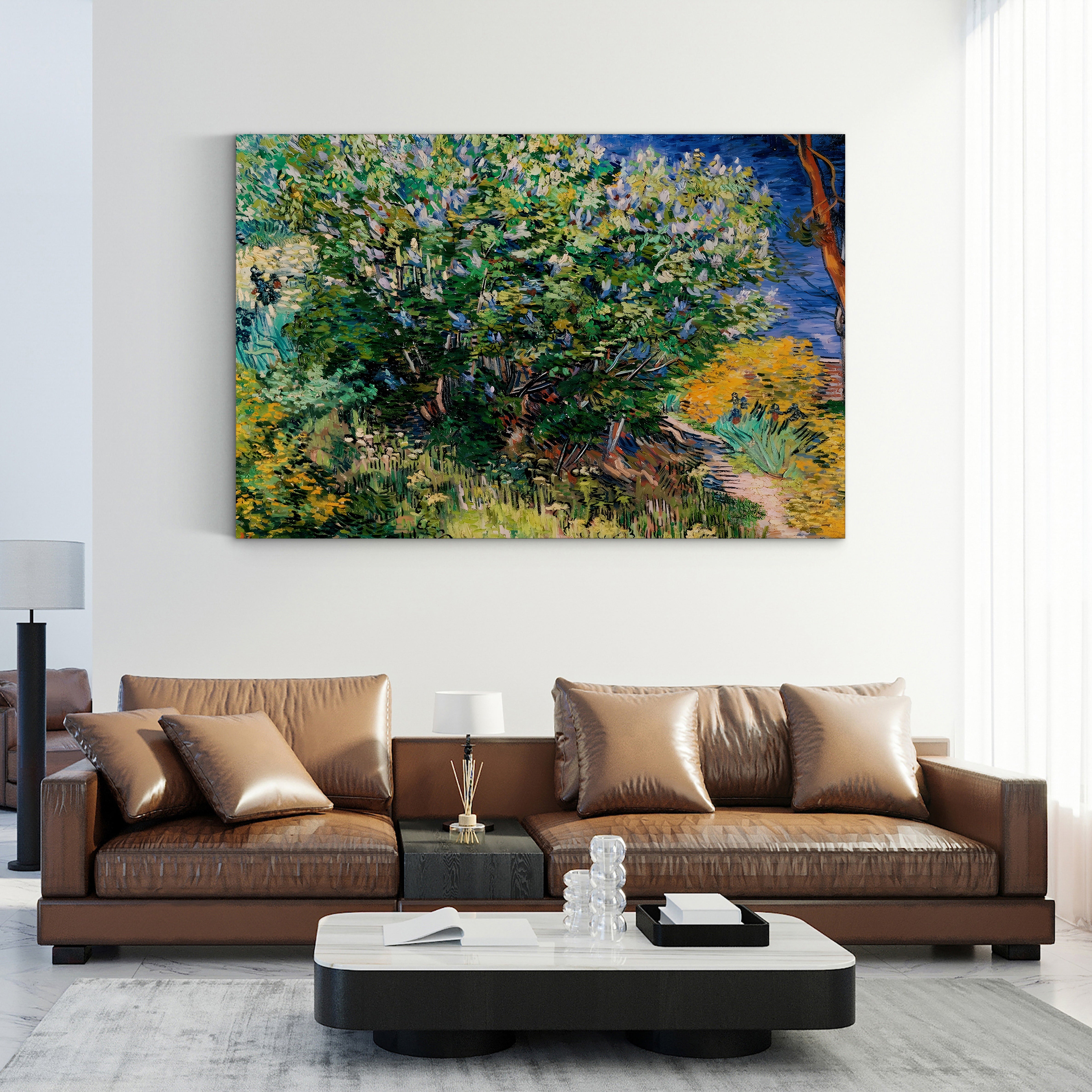 Lilac Bush, 1889 – Vincent van Gogh Wall Art | Post-Impressionist Floral Canvas Print