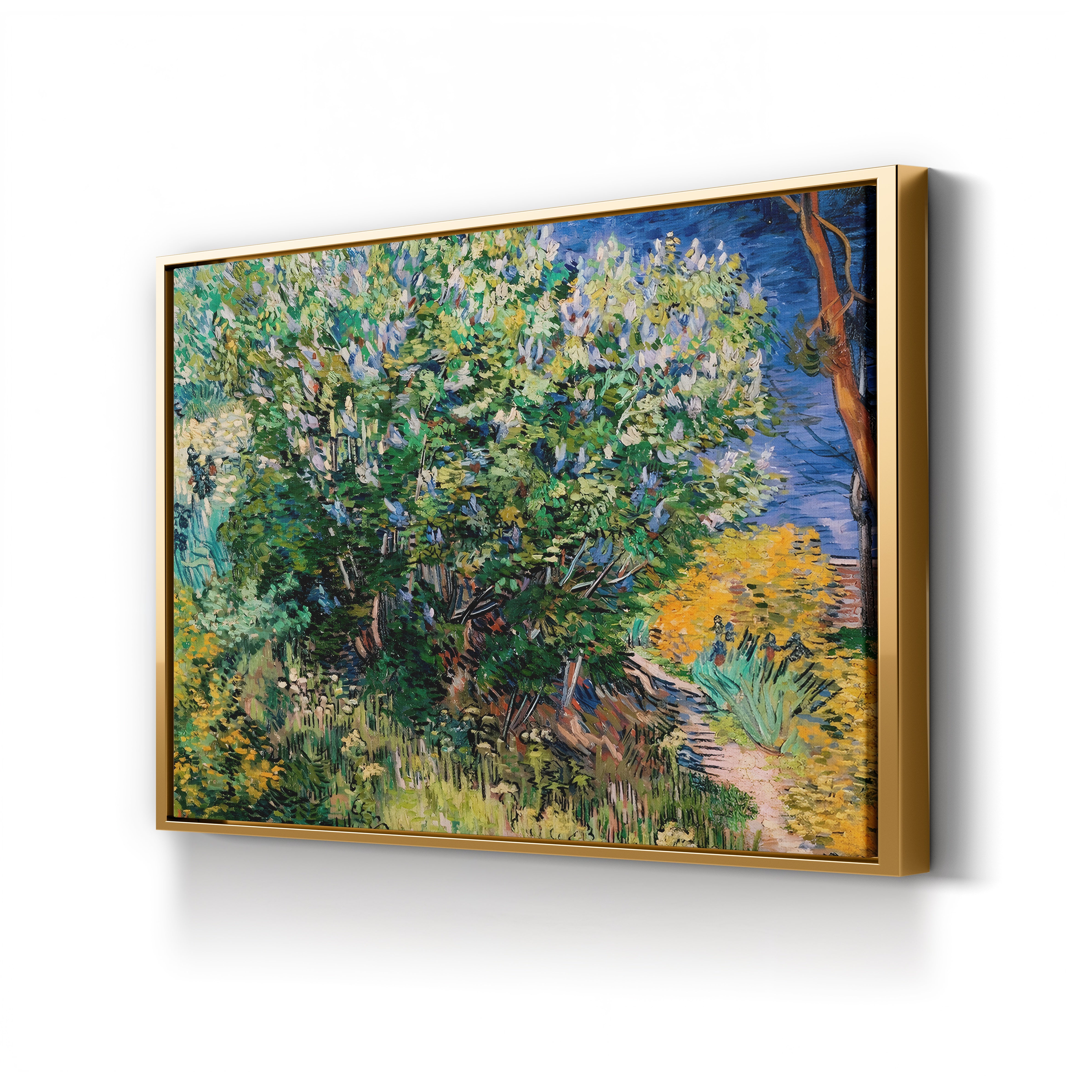 Lilac Bush, 1889 – Vincent van Gogh Wall Art | Post-Impressionist Floral Canvas Print