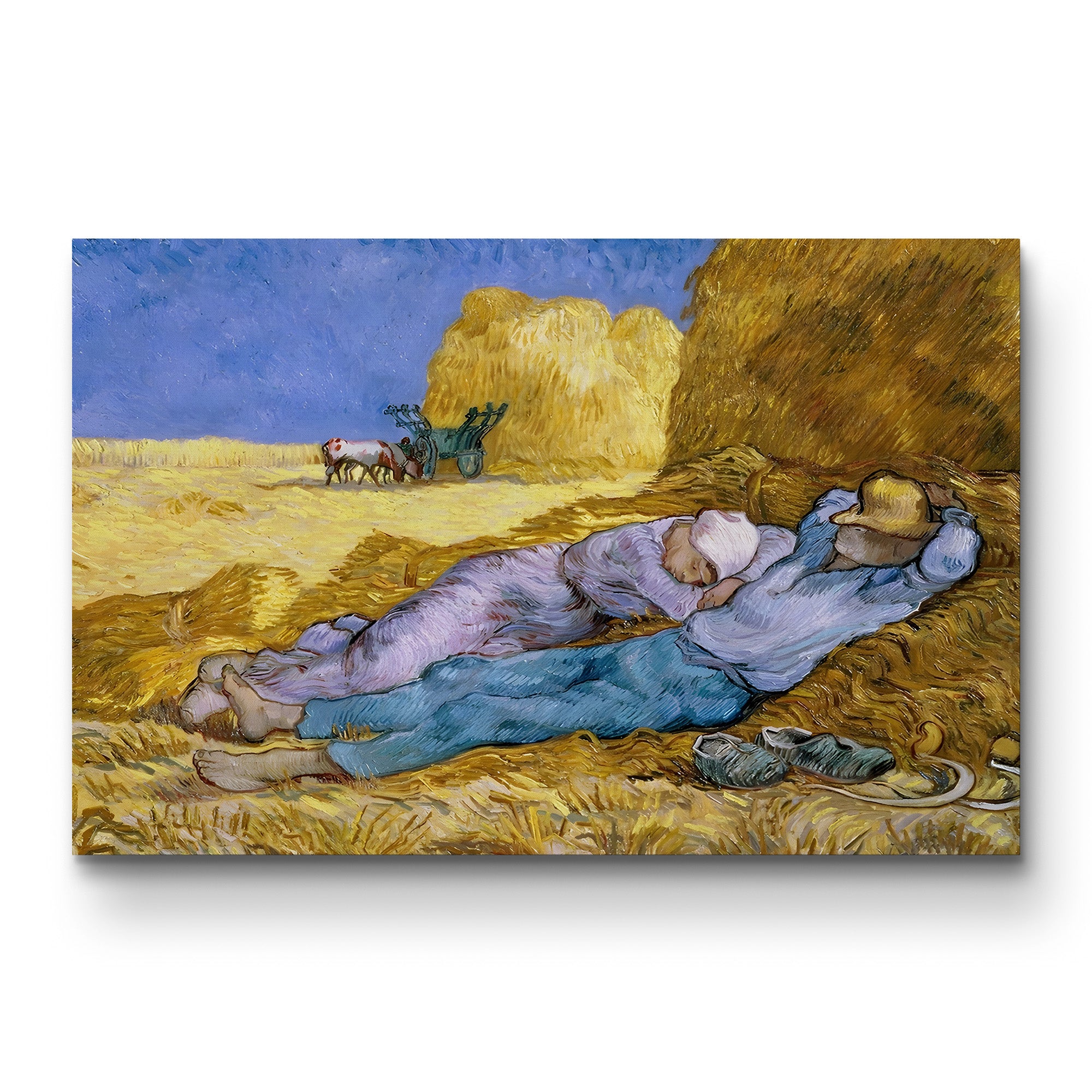 Noon / The Siesta (After Millet), 1890 – Vincent van Gogh Wall Art | Post-Impressionist Figure Canvas Print