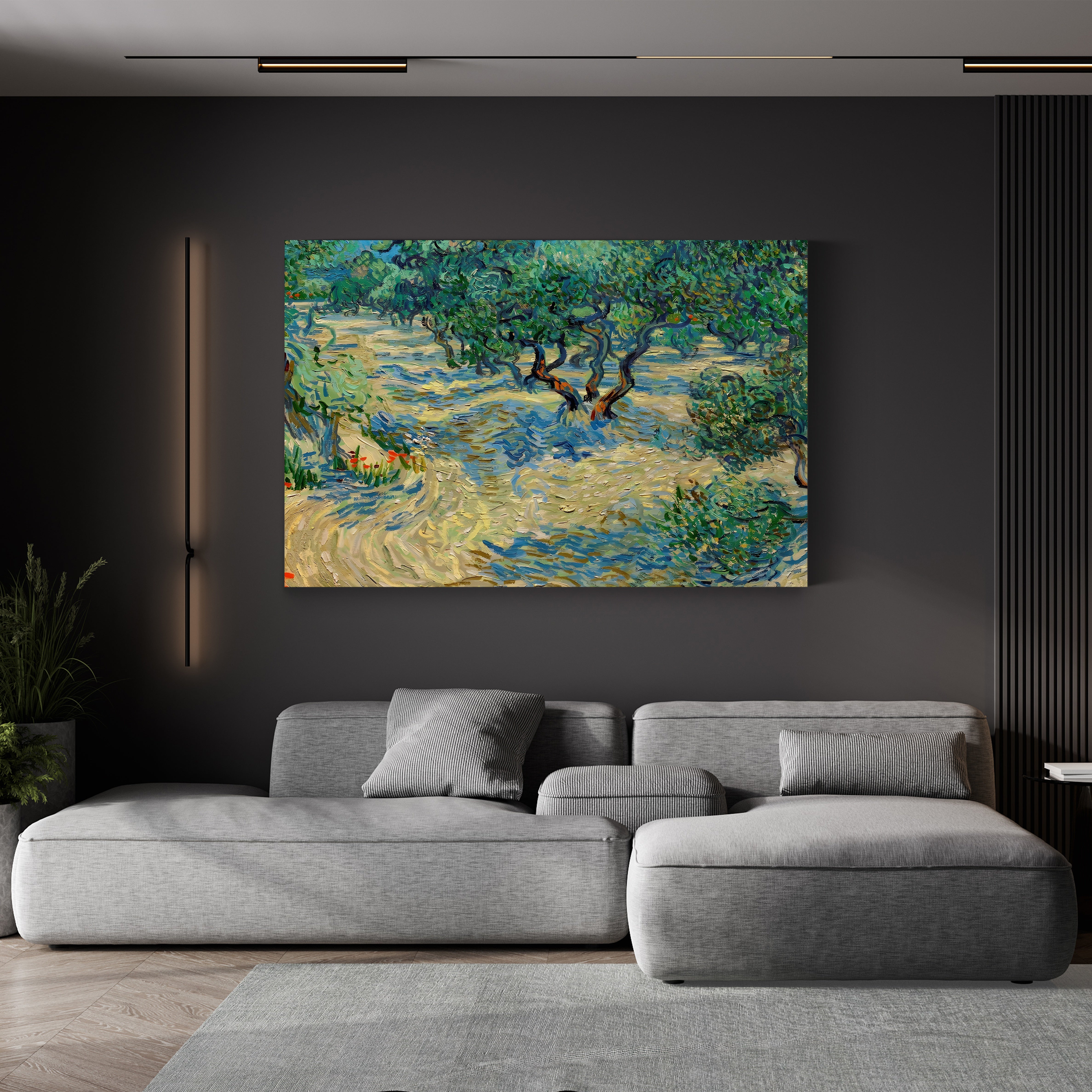 Olive Orchard, 1889 – Vincent van Gogh Wall Art | Post-Impressionist Provençal Canvas Print