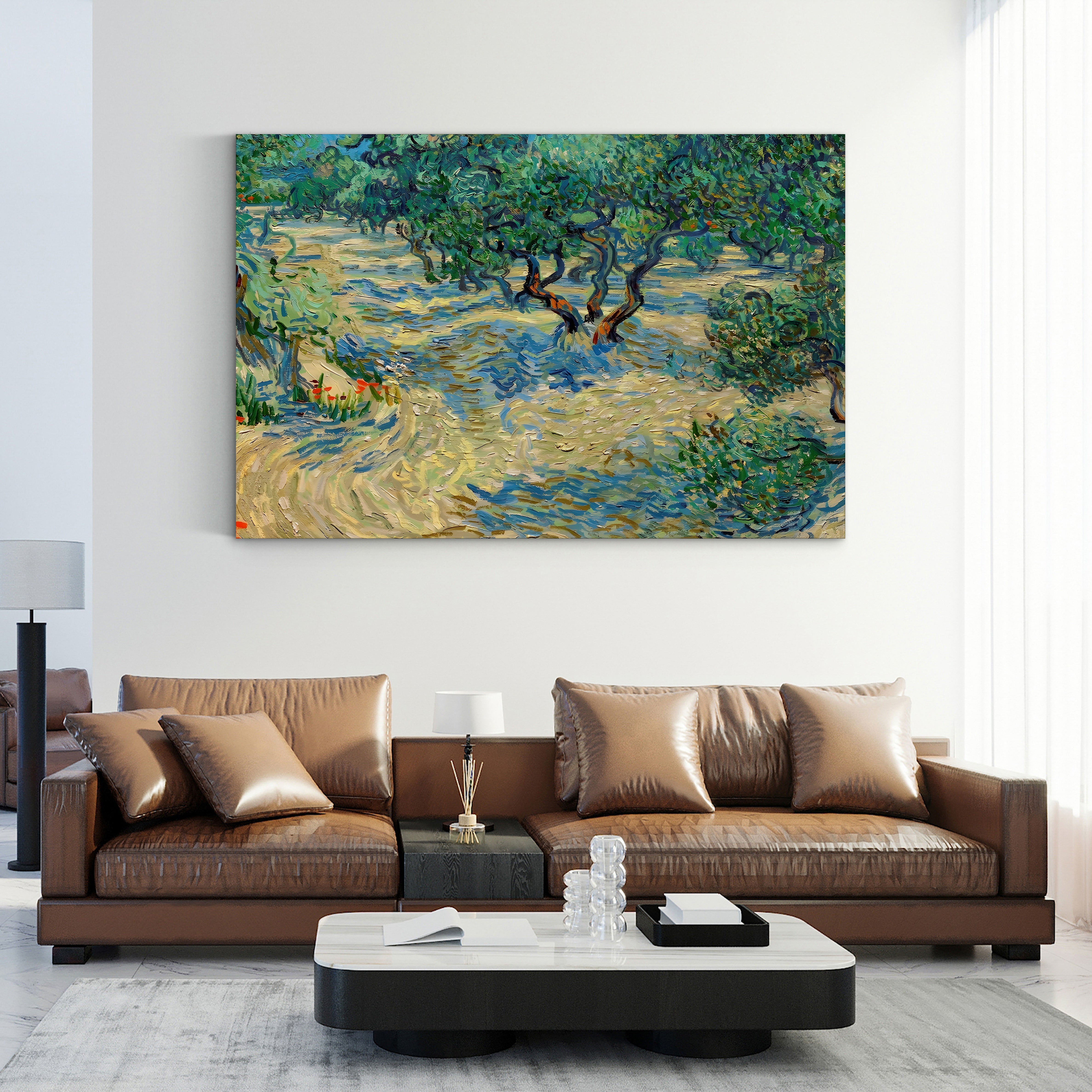 Olive Orchard, 1889 – Vincent van Gogh Wall Art | Post-Impressionist Provençal Canvas Print