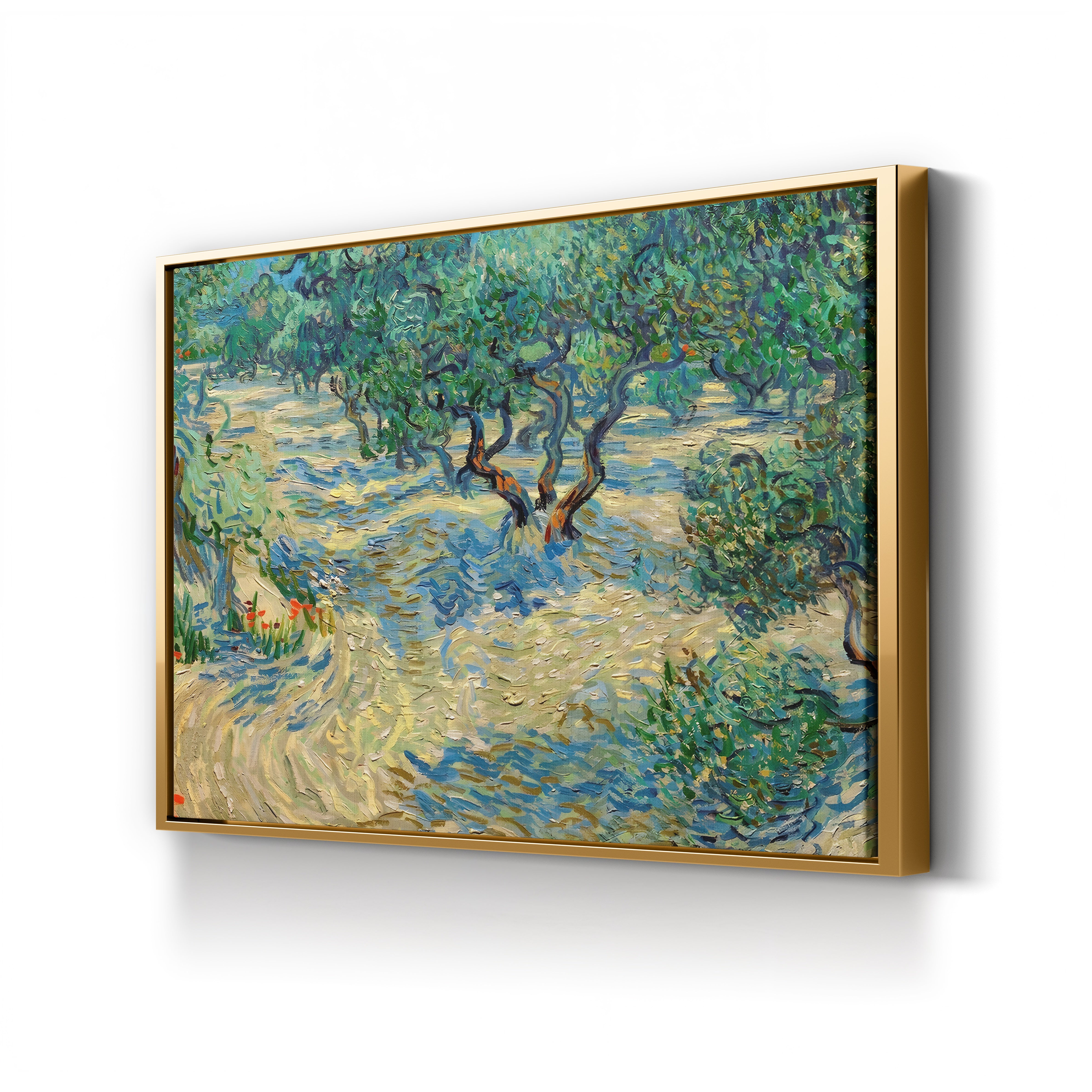 Olive Orchard, 1889 – Vincent van Gogh Wall Art | Post-Impressionist Provençal Canvas Print
