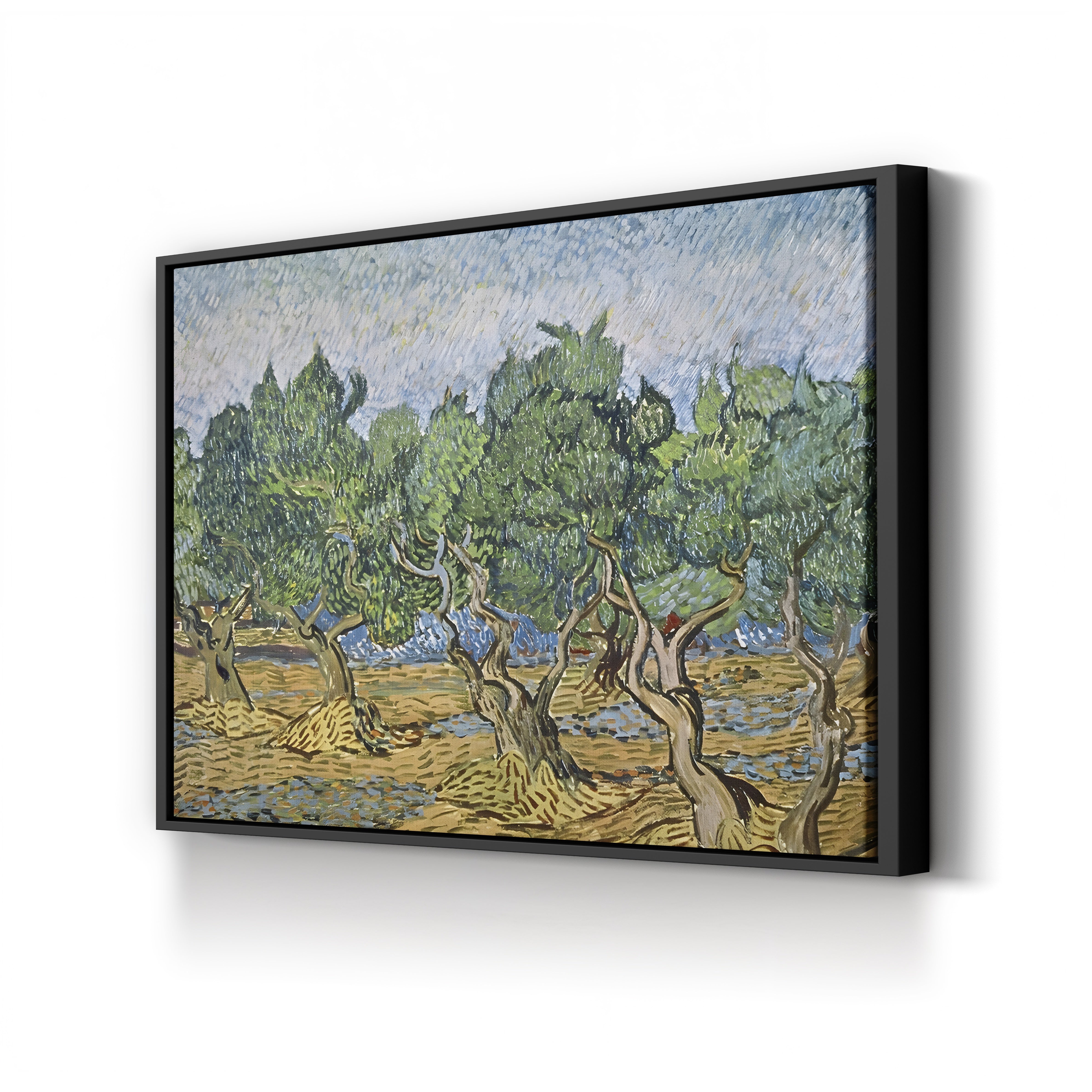 Olive Orchard with Violet Soil – Vincent van Gogh Wall Art | Post-Impressionist Provençal Canvas Print
