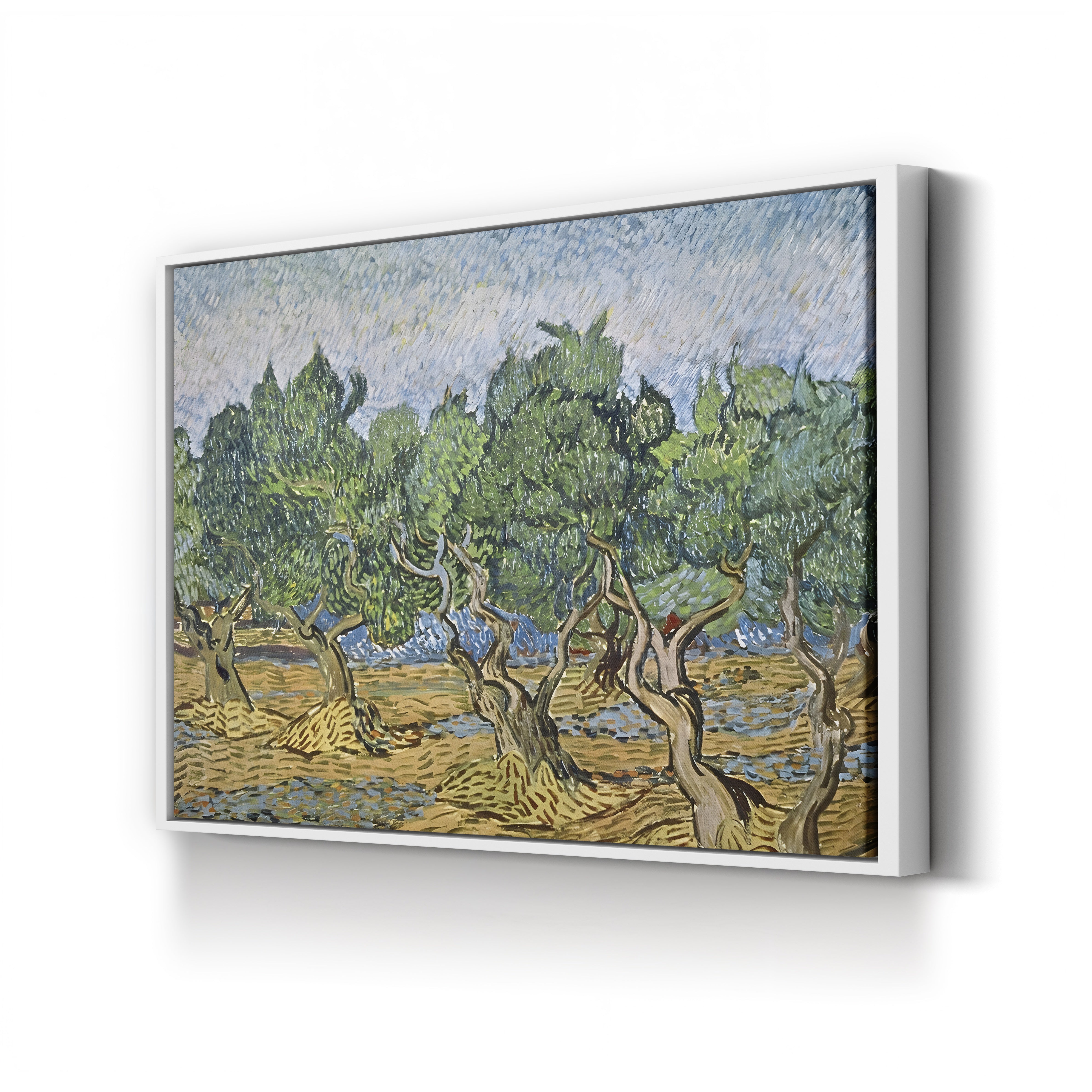 Olive Orchard with Violet Soil – Vincent van Gogh Wall Art | Post-Impressionist Provençal Canvas Print
