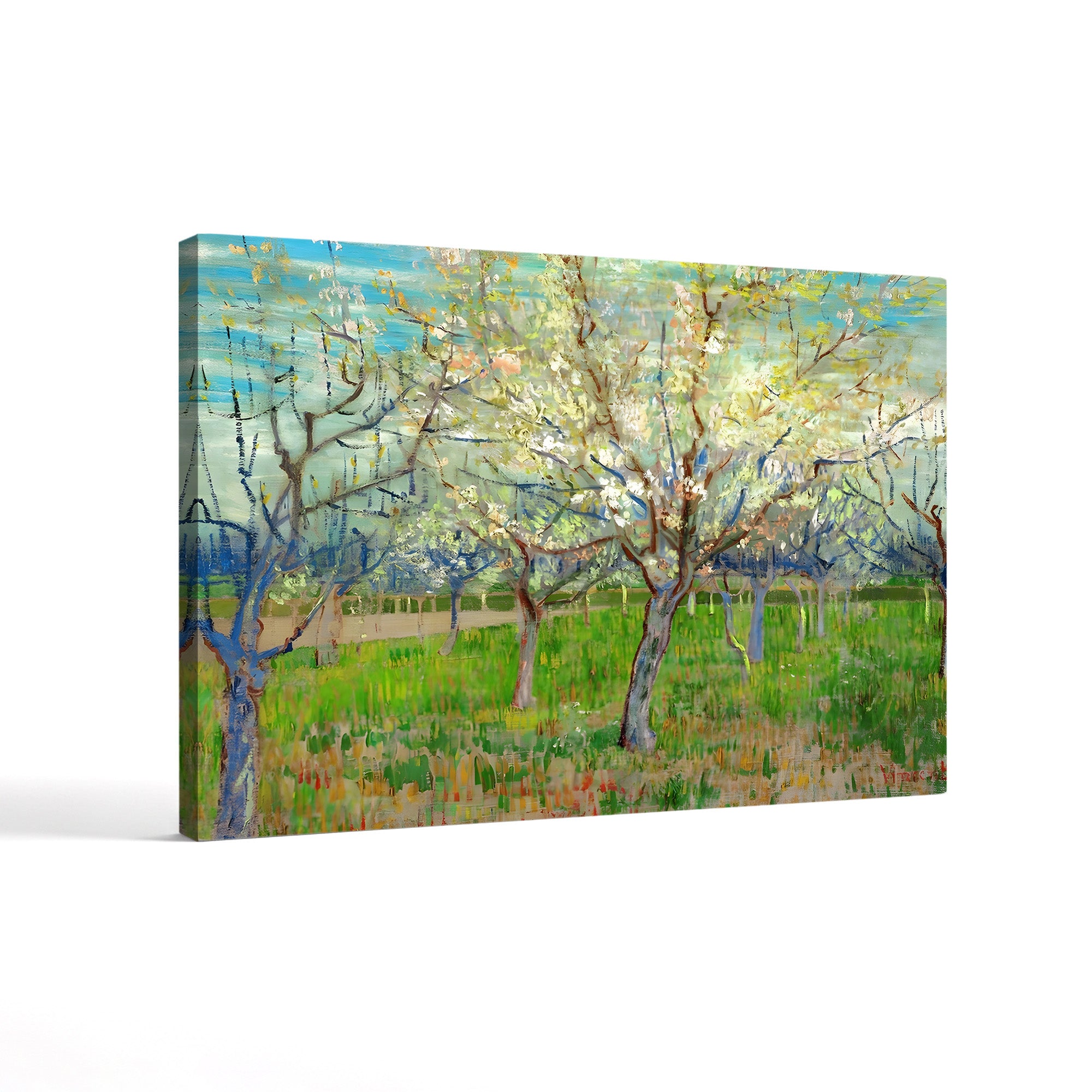 Orchard, 1888 – Vincent van Gogh Wall Art | Post-Impressionist Spring Blossom Canvas Print