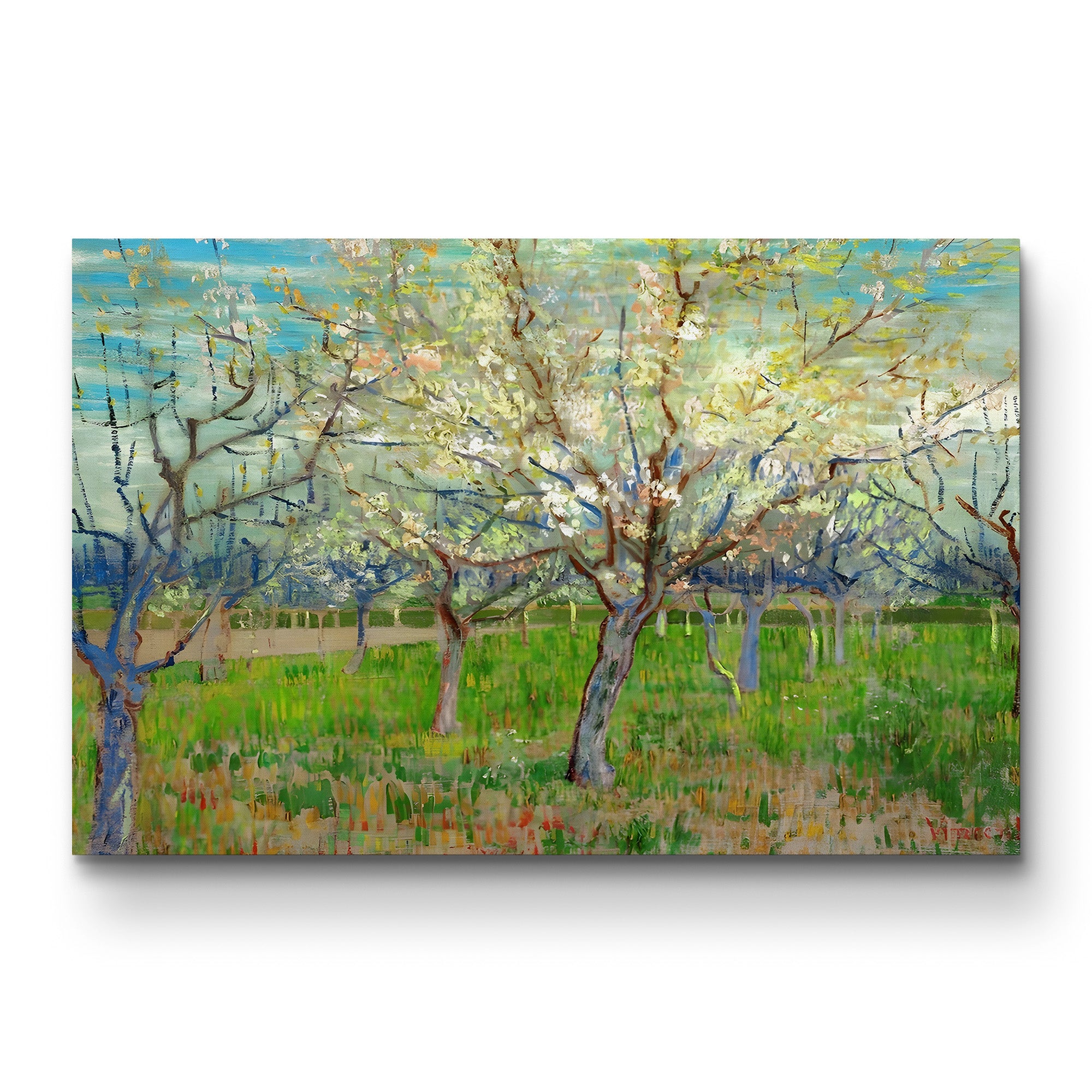 Orchard, 1888 – Vincent van Gogh Wall Art | Post-Impressionist Spring Blossom Canvas Print