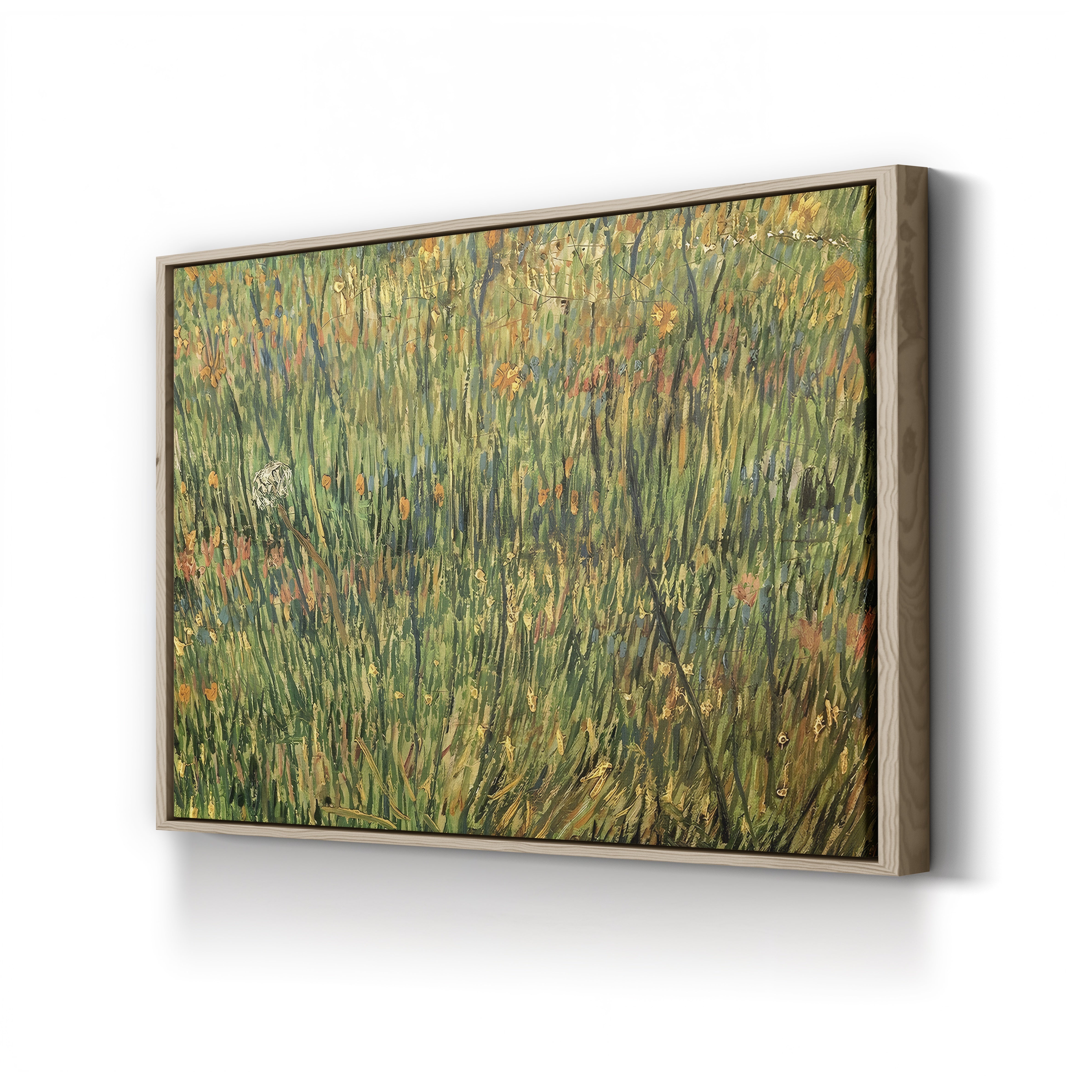Pasture in Bloom – Vincent van Gogh Wall Art | Post-Impressionist Spring Landscape Canvas Print