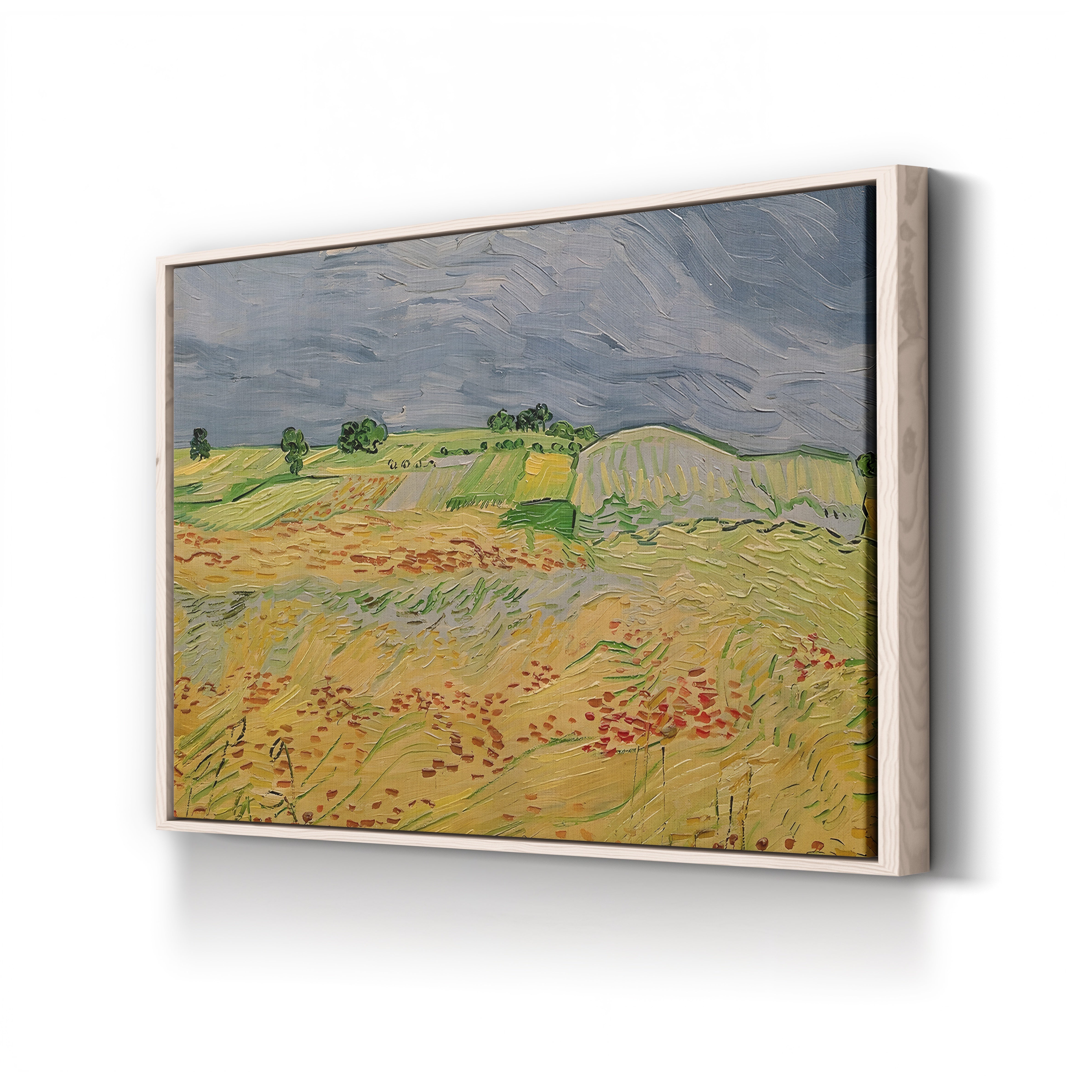 Plain at Auvers, 1890 – Vincent van Gogh Wall Art | Post-Impressionist Landscape Canvas Print