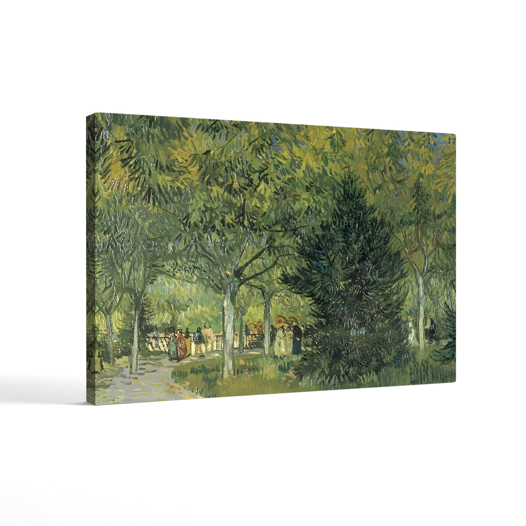 Promenaders, Jardin du Poète, Arles, 1888 – Vincent van Gogh Wall Art | Post-Impressionist Garden Canvas Print