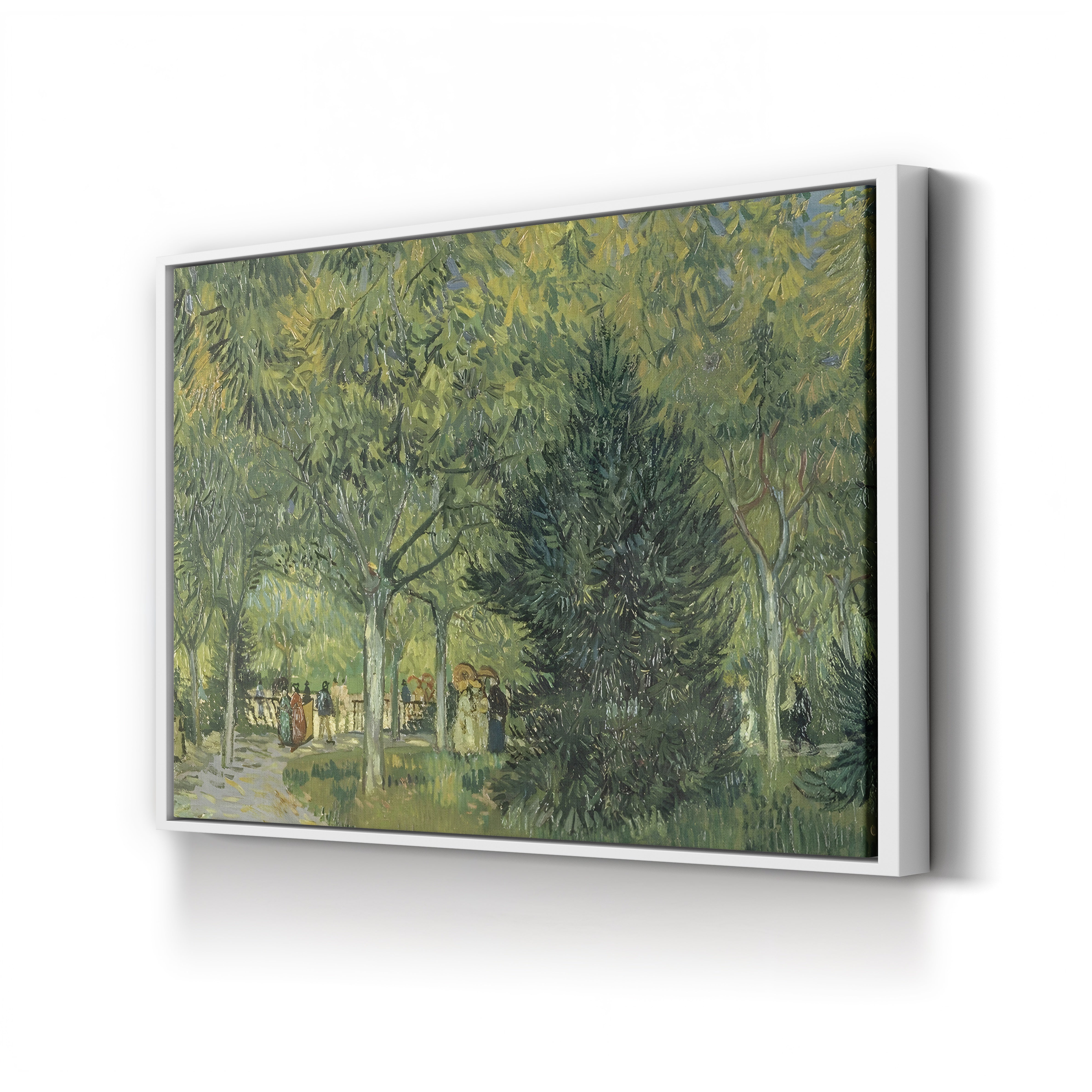 Promenaders, Jardin du Poète, Arles, 1888 – Vincent van Gogh Wall Art | Post-Impressionist Garden Canvas Print