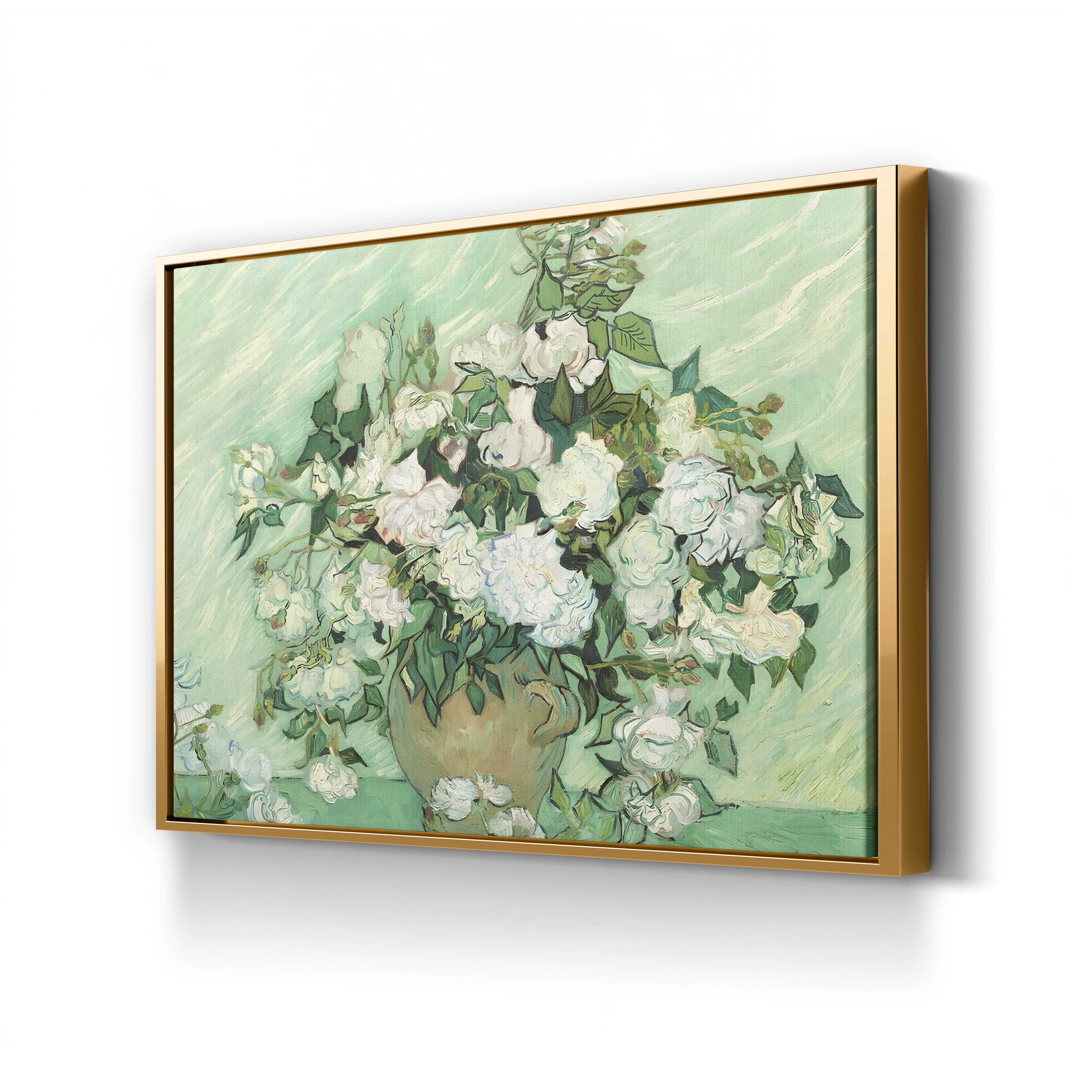 Roses, 1890 – Vincent van Gogh Wall Art | Post-Impressionist Floral Canvas Print
