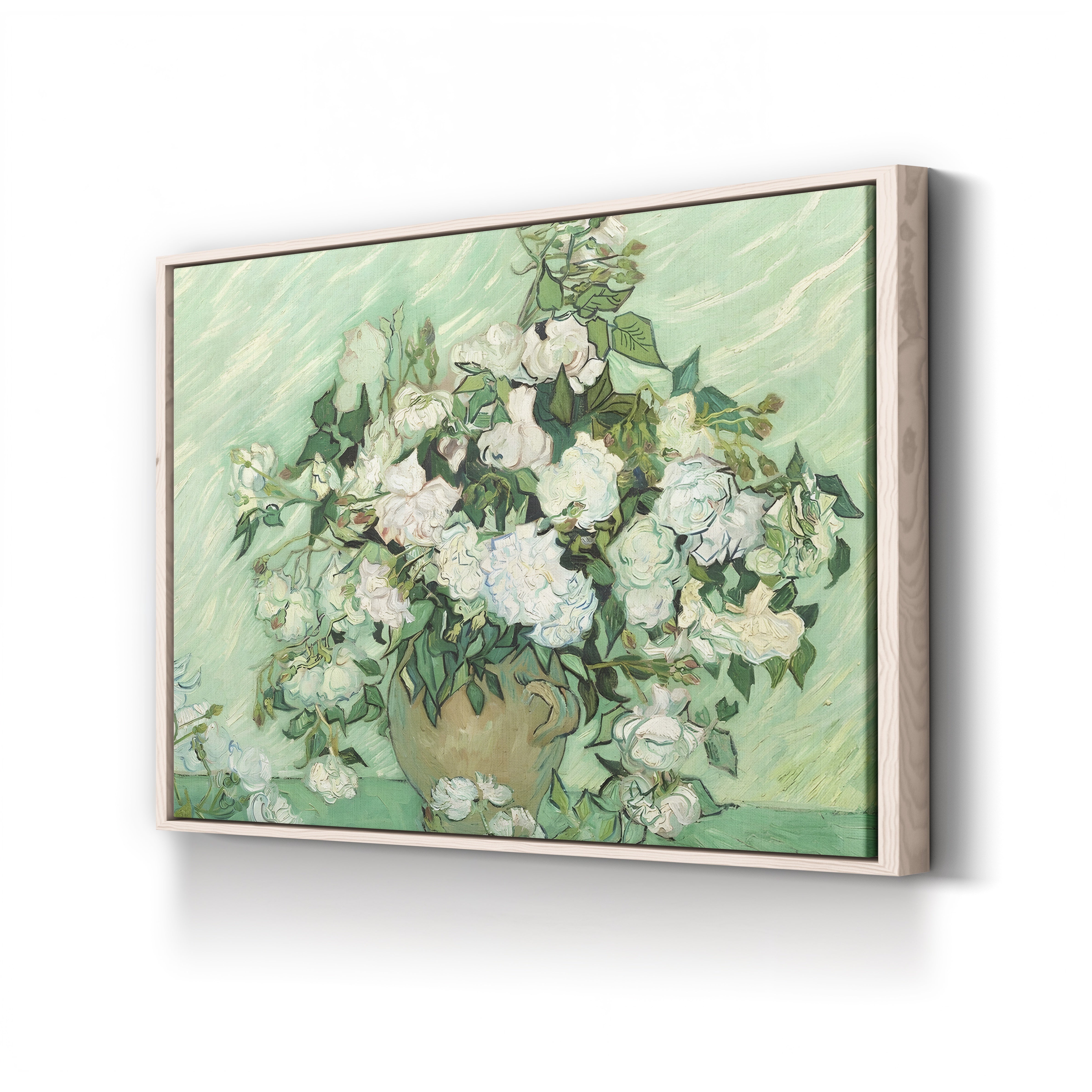 Roses, 1890 – Vincent van Gogh Wall Art | Post-Impressionist Floral Canvas Print