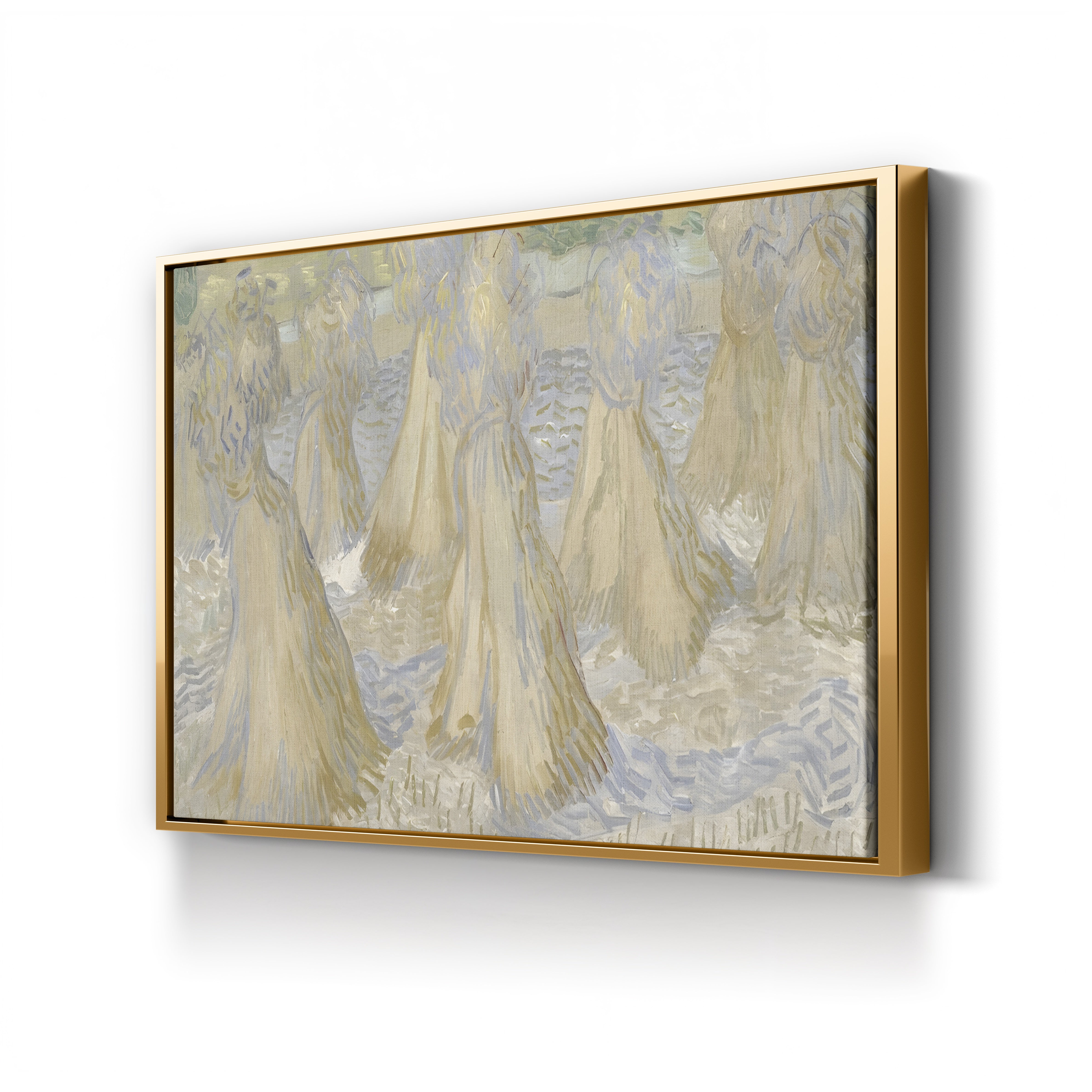 Sheaves of Wheat, 1890 – Vincent van Gogh Wall Art | Post-Impressionist Harvest Canvas Print