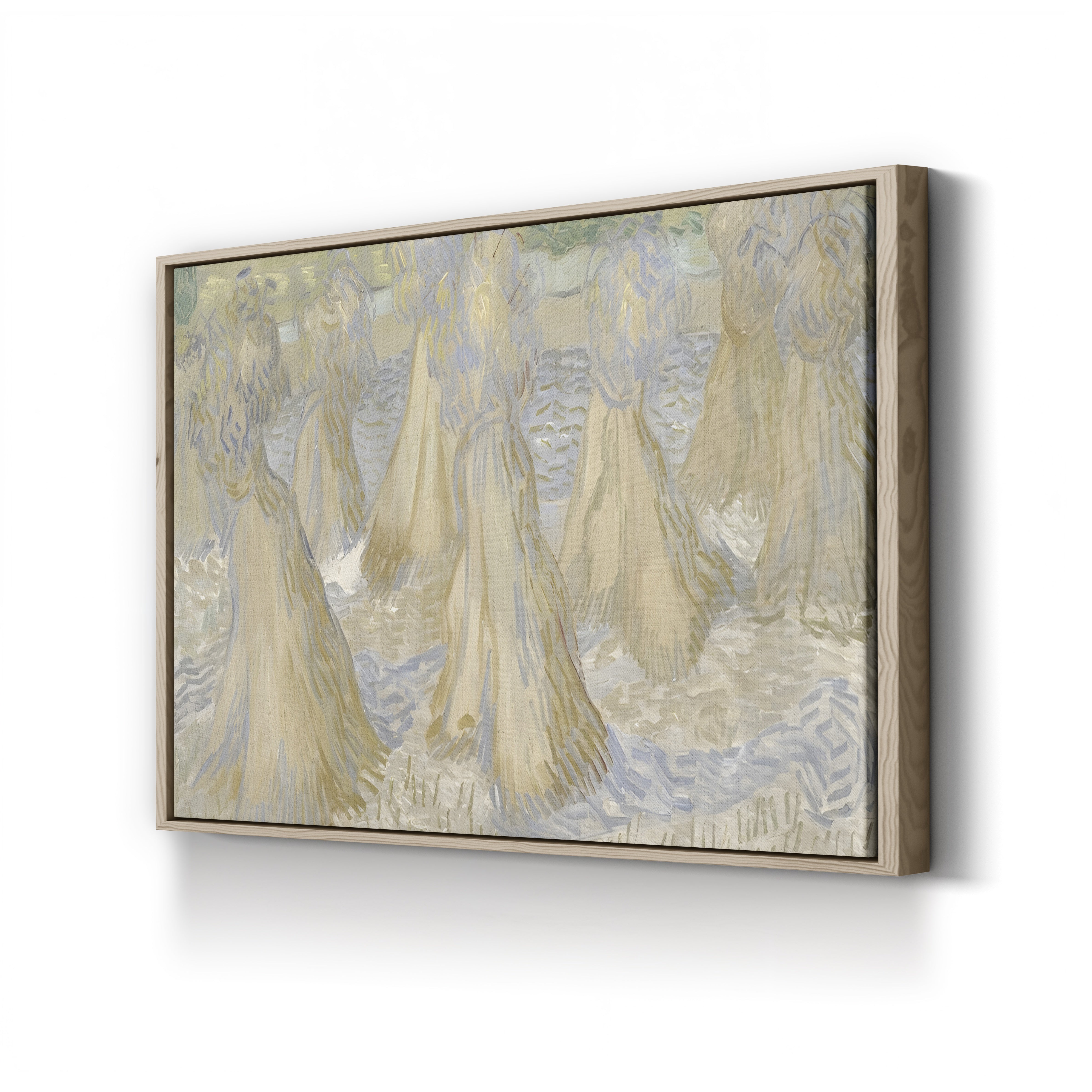 Sheaves of Wheat, 1890 – Vincent van Gogh Wall Art | Post-Impressionist Harvest Canvas Print