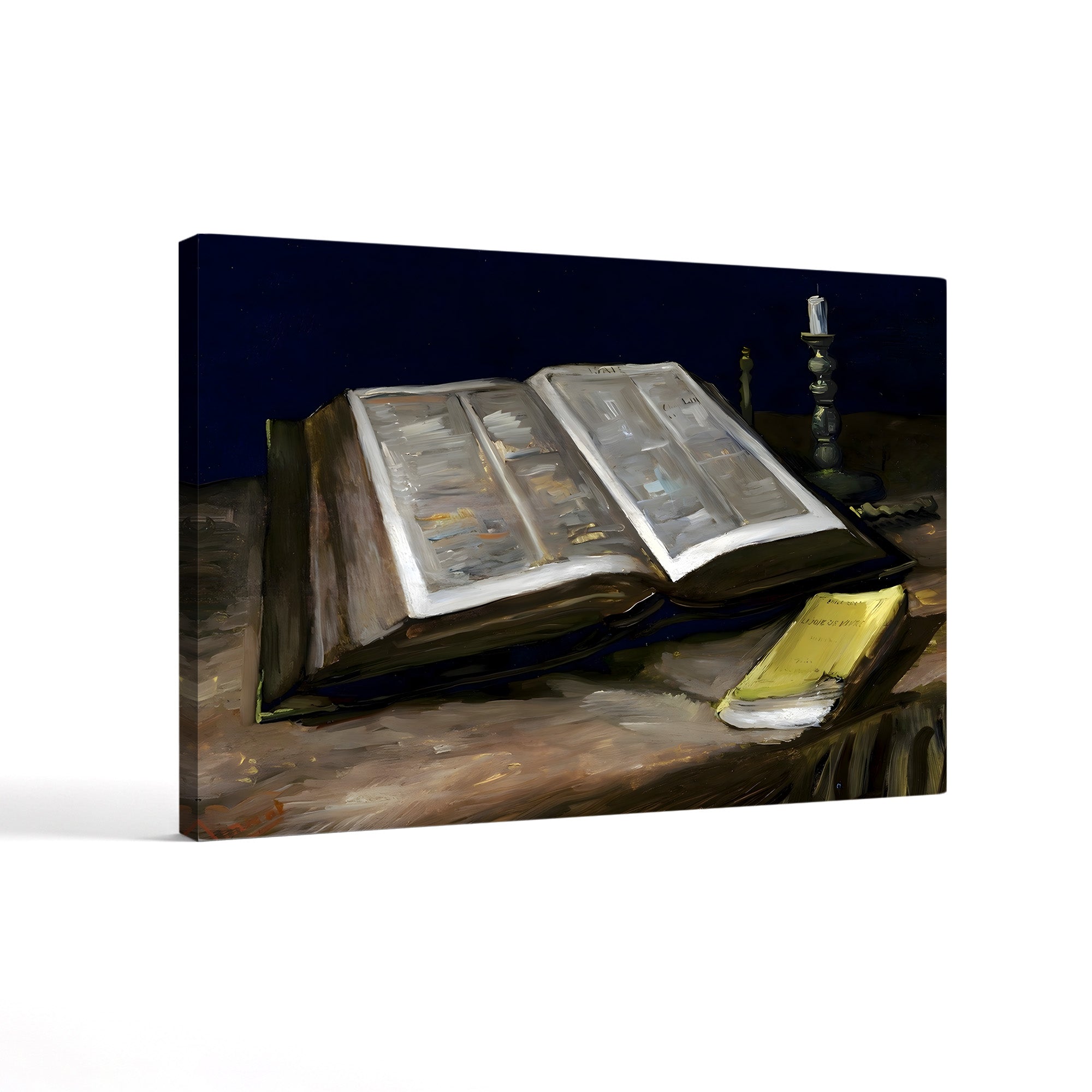 Still Life with Bible – Vincent van Gogh Wall Art | Dutch Realist Still Life Canvas Print