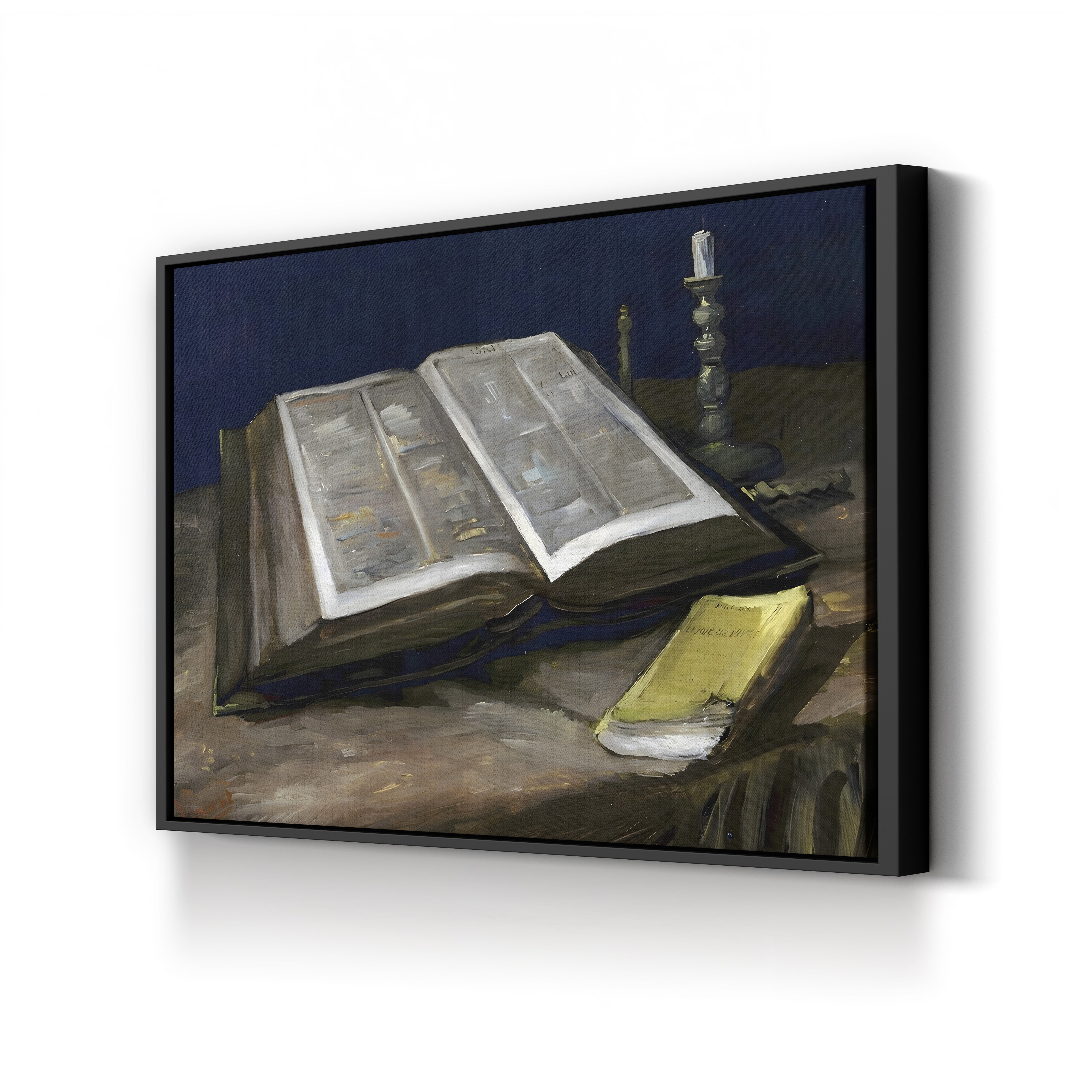 Still Life with Bible – Vincent van Gogh Wall Art | Dutch Realist Still Life Canvas Print