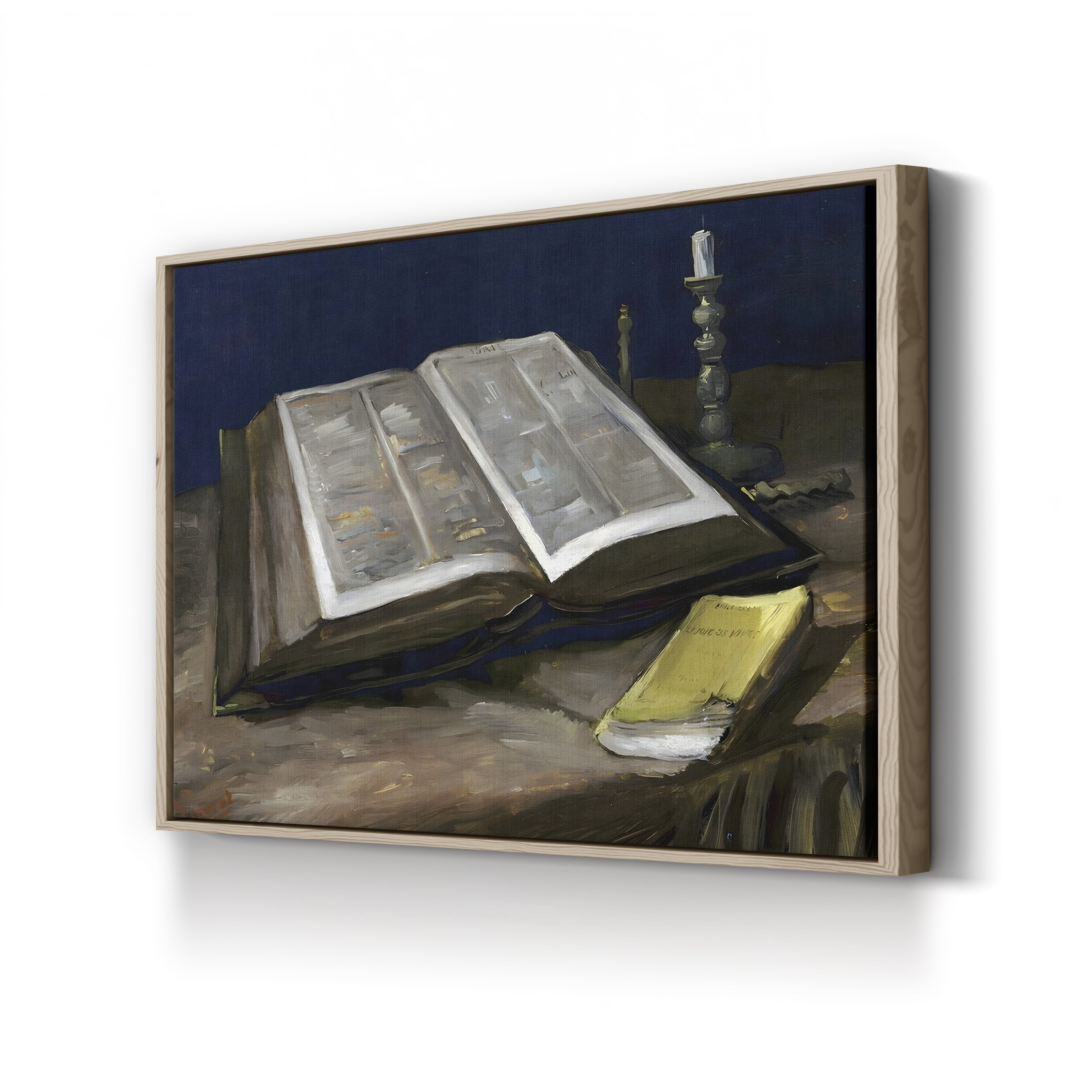 Still Life with Bible – Vincent van Gogh Wall Art | Dutch Realist Still Life Canvas Print