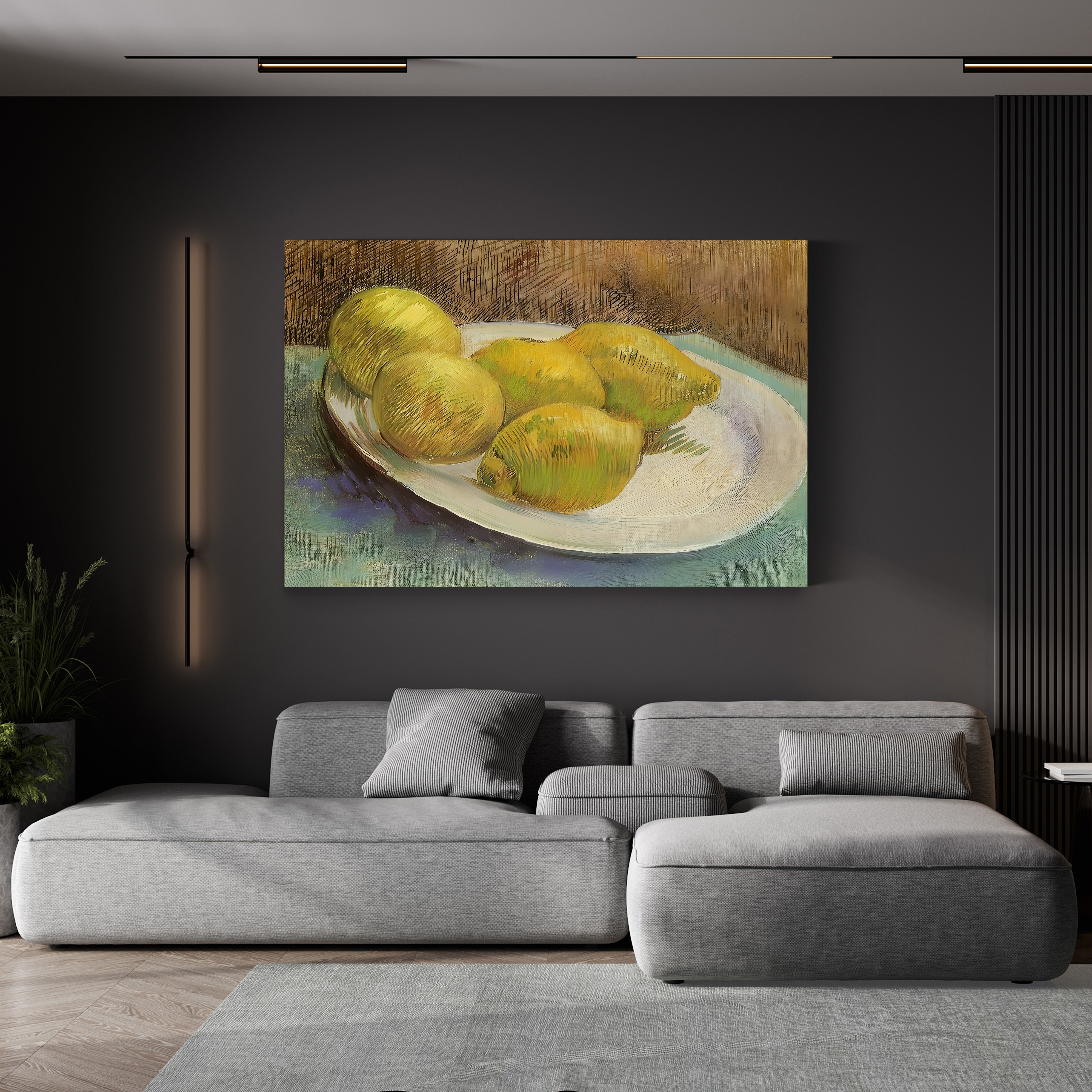 Still Life with Lemons on a Plate – Vincent van Gogh Wall Art | Post-Impressionist Still Life Canvas Print