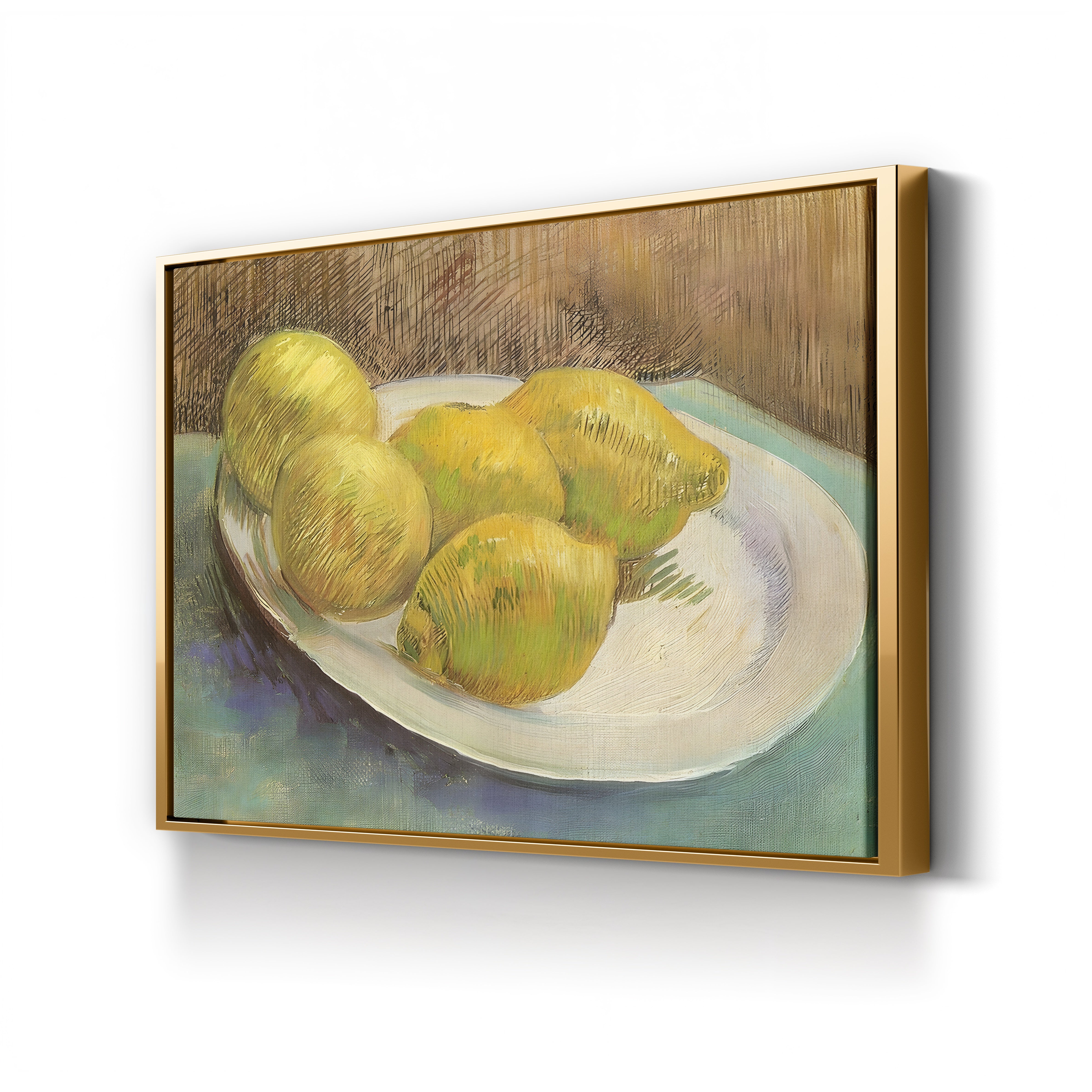 Still Life with Lemons on a Plate – Vincent van Gogh Wall Art | Post-Impressionist Still Life Canvas Print