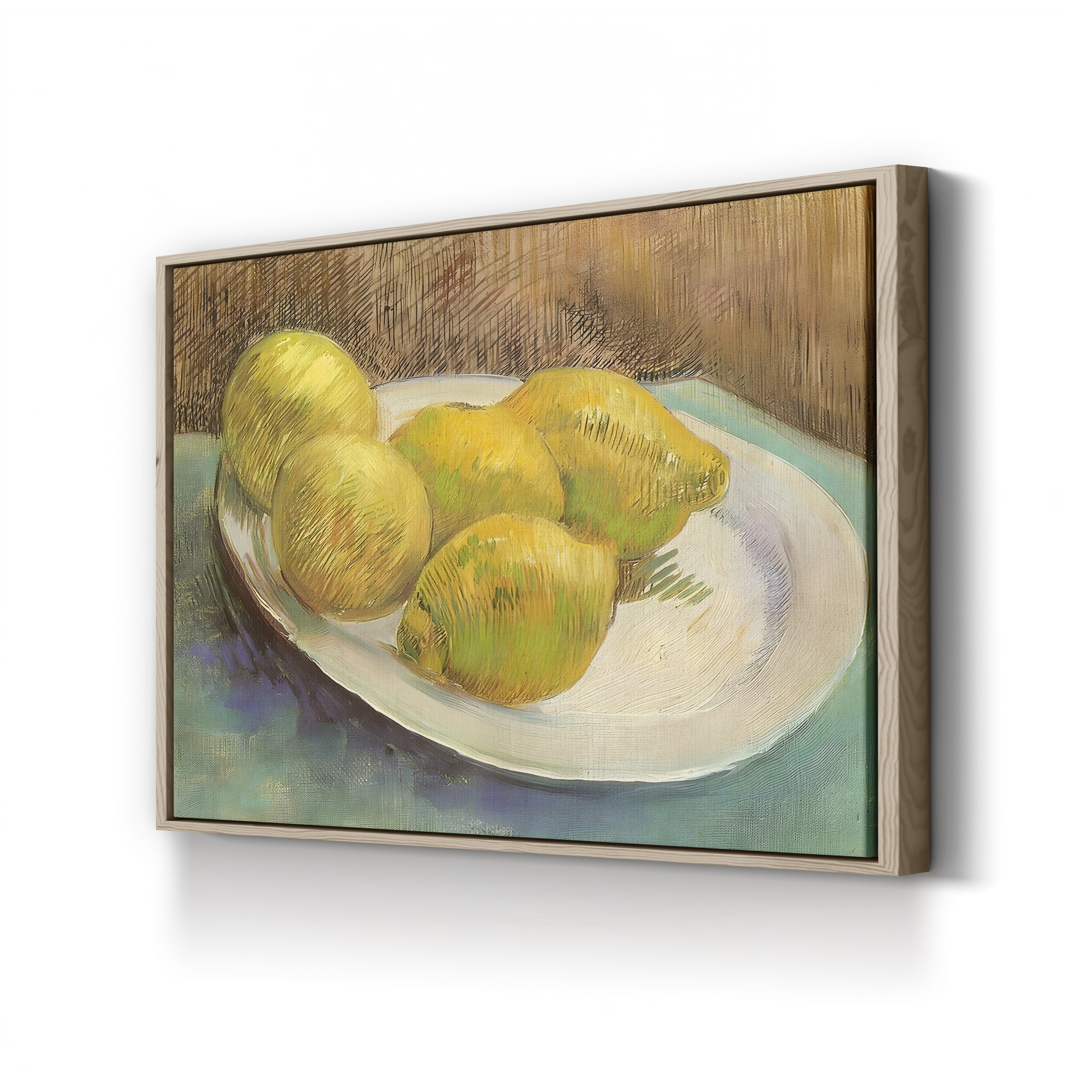Still Life with Lemons on a Plate – Vincent van Gogh Wall Art | Post-Impressionist Still Life Canvas Print