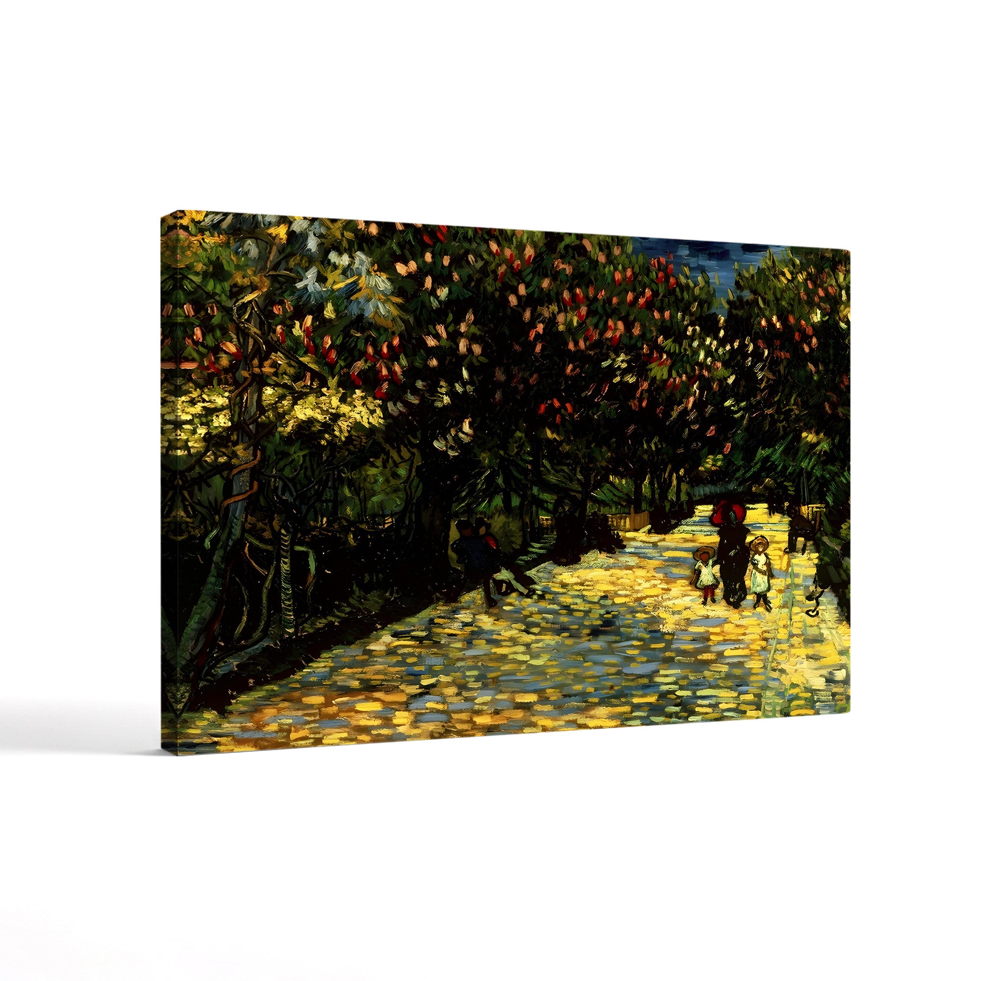 Street with Chestnuts Blossoming, 1889 – Vincent van Gogh Wall Art | Post-Impressionist Landscape Canvas Print