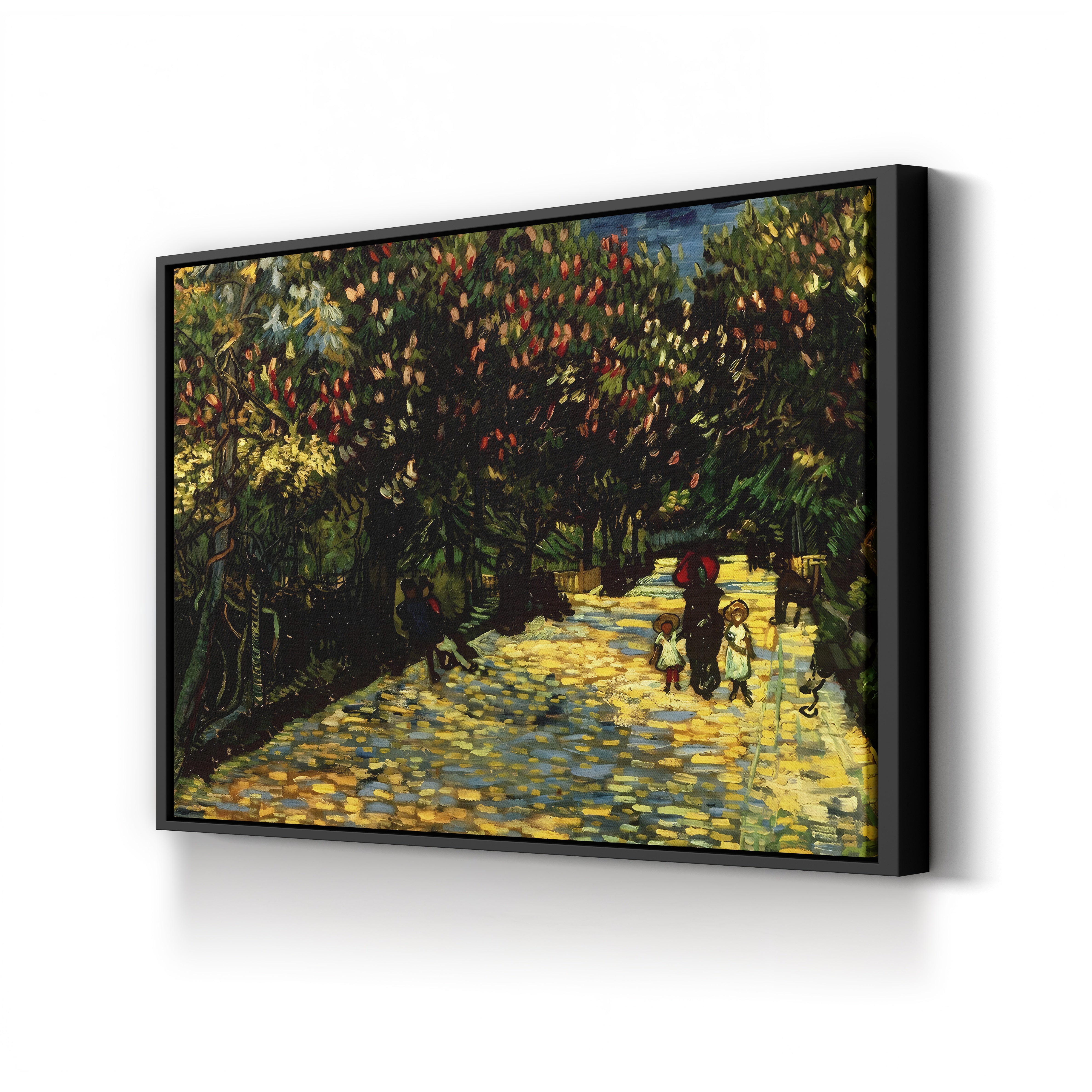 Street with Chestnuts Blossoming, 1889 – Vincent van Gogh Wall Art | Post-Impressionist Landscape Canvas Print