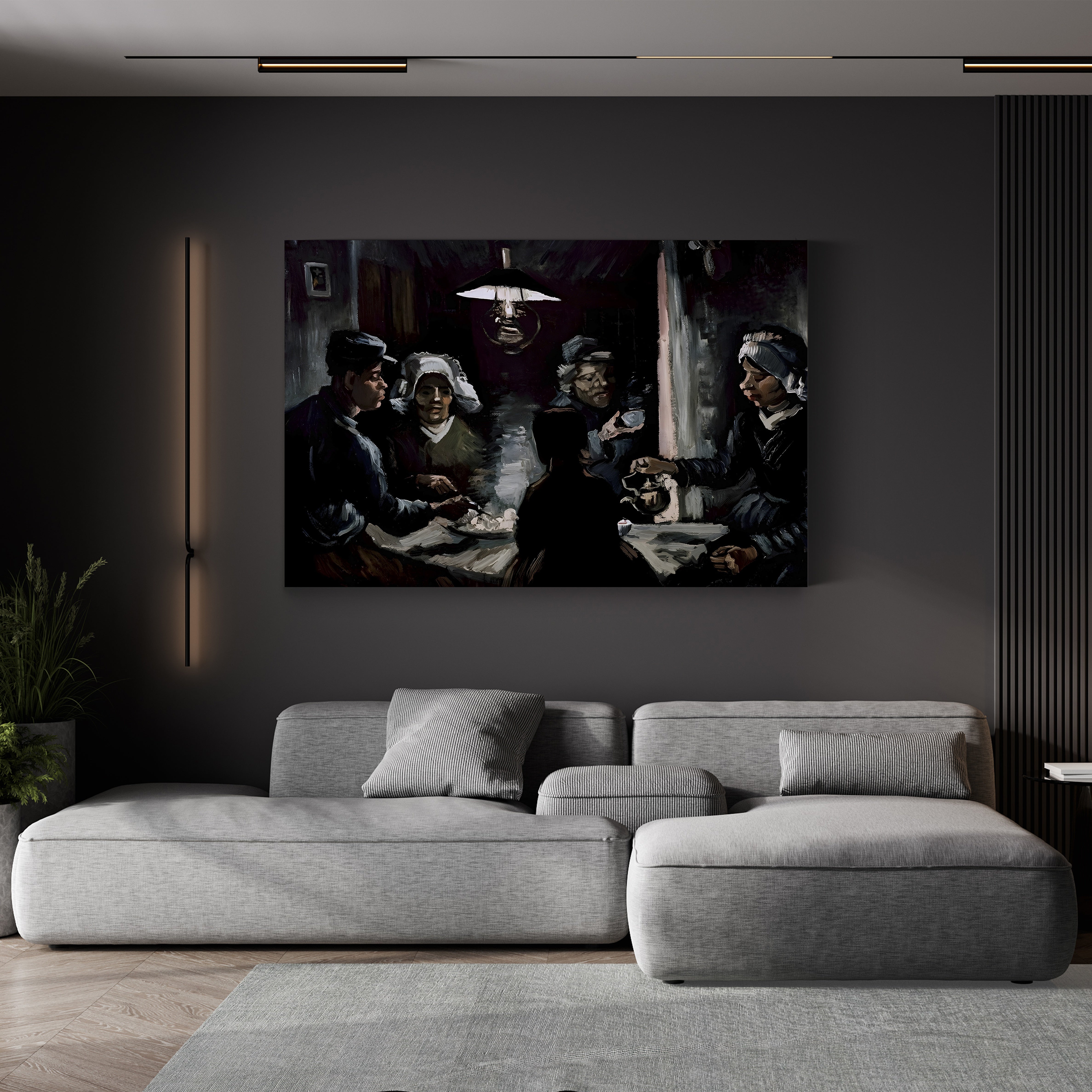 Study for The Potato Eaters – Vincent van Gogh Wall Art | Dutch Realist Figure Study Canvas Print