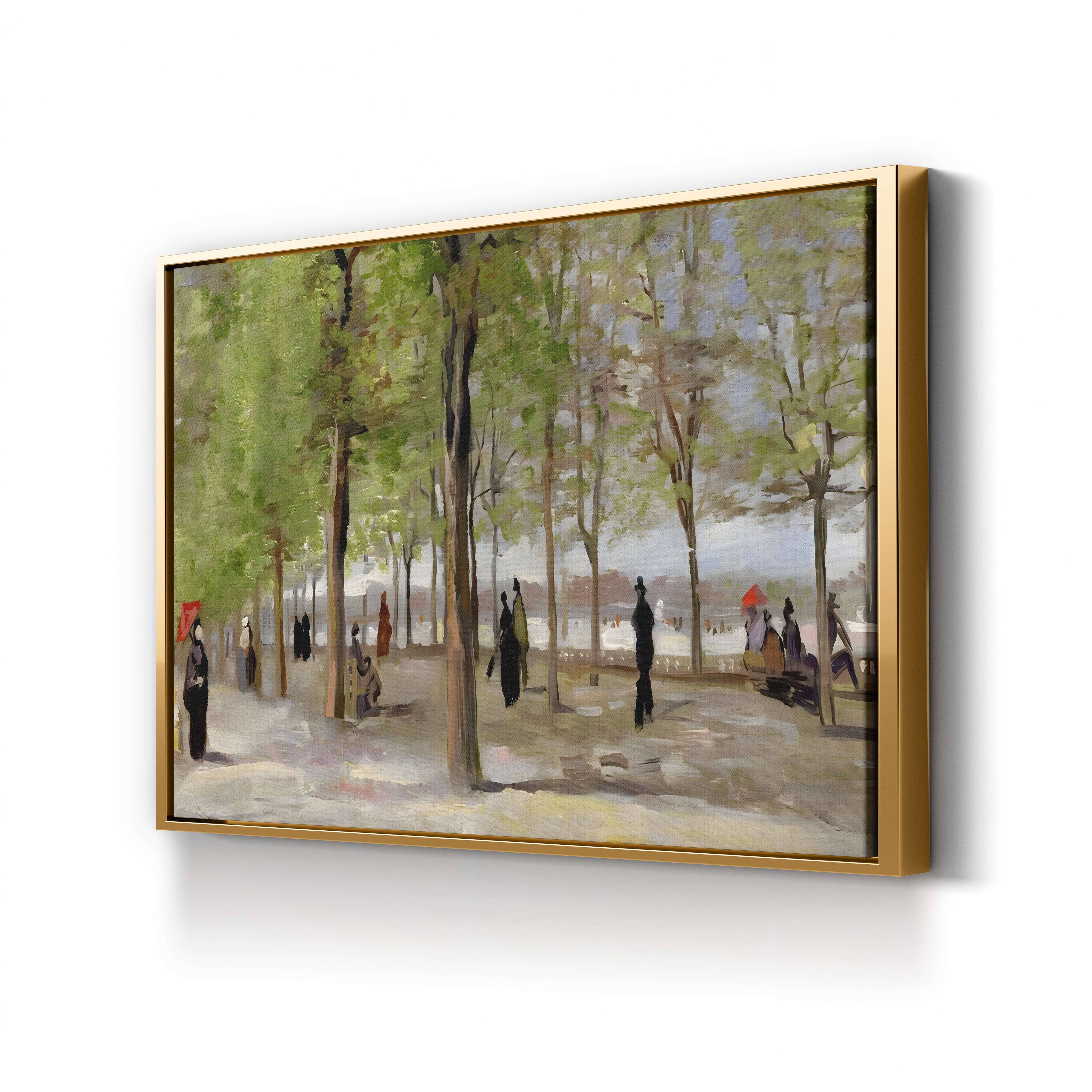 Terrace in the Luxembourg Garden, 1886 – Vincent van Gogh Wall Art | Post-Impressionist Paris Canvas Print