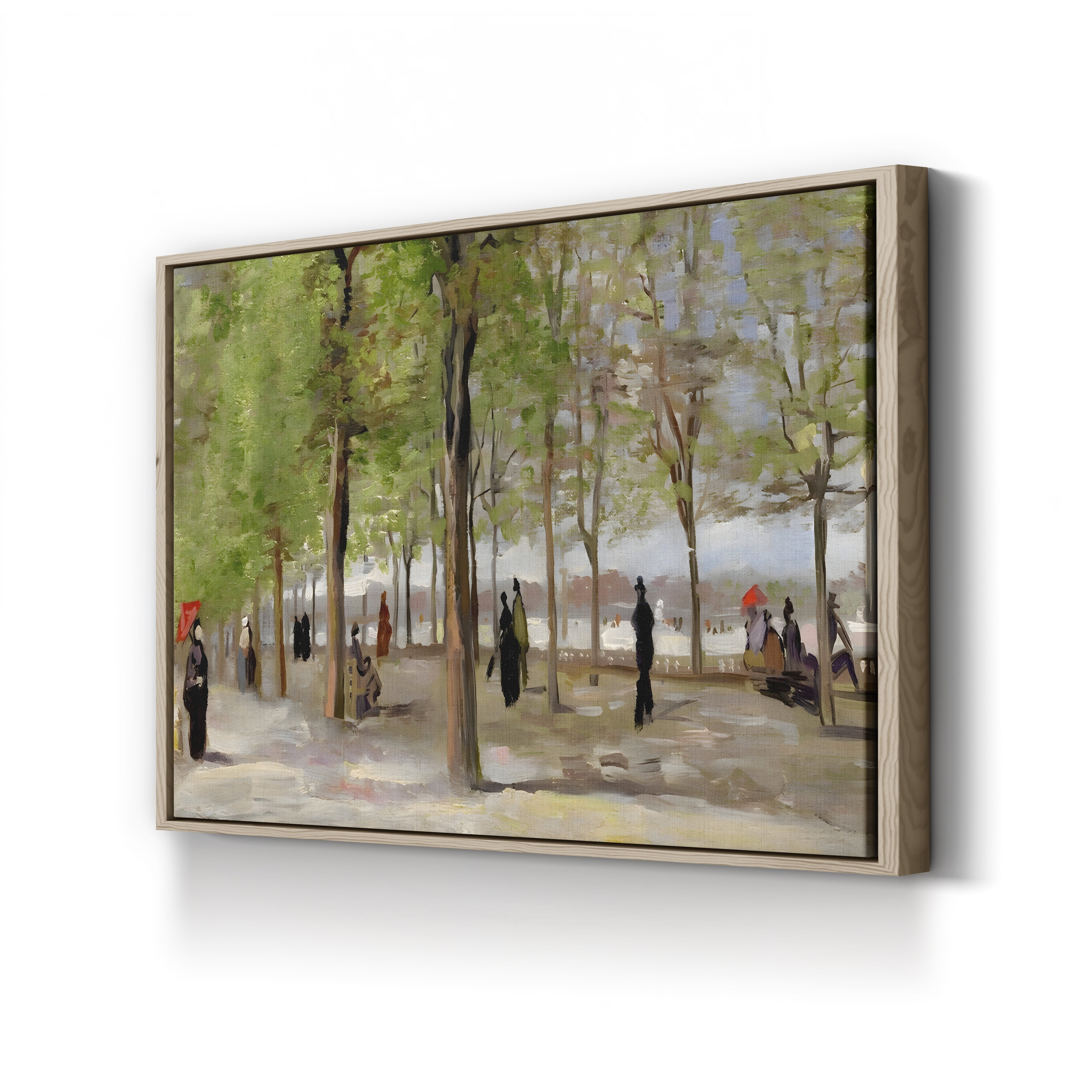 Terrace in the Luxembourg Garden, 1886 – Vincent van Gogh Wall Art | Post-Impressionist Paris Canvas Print
