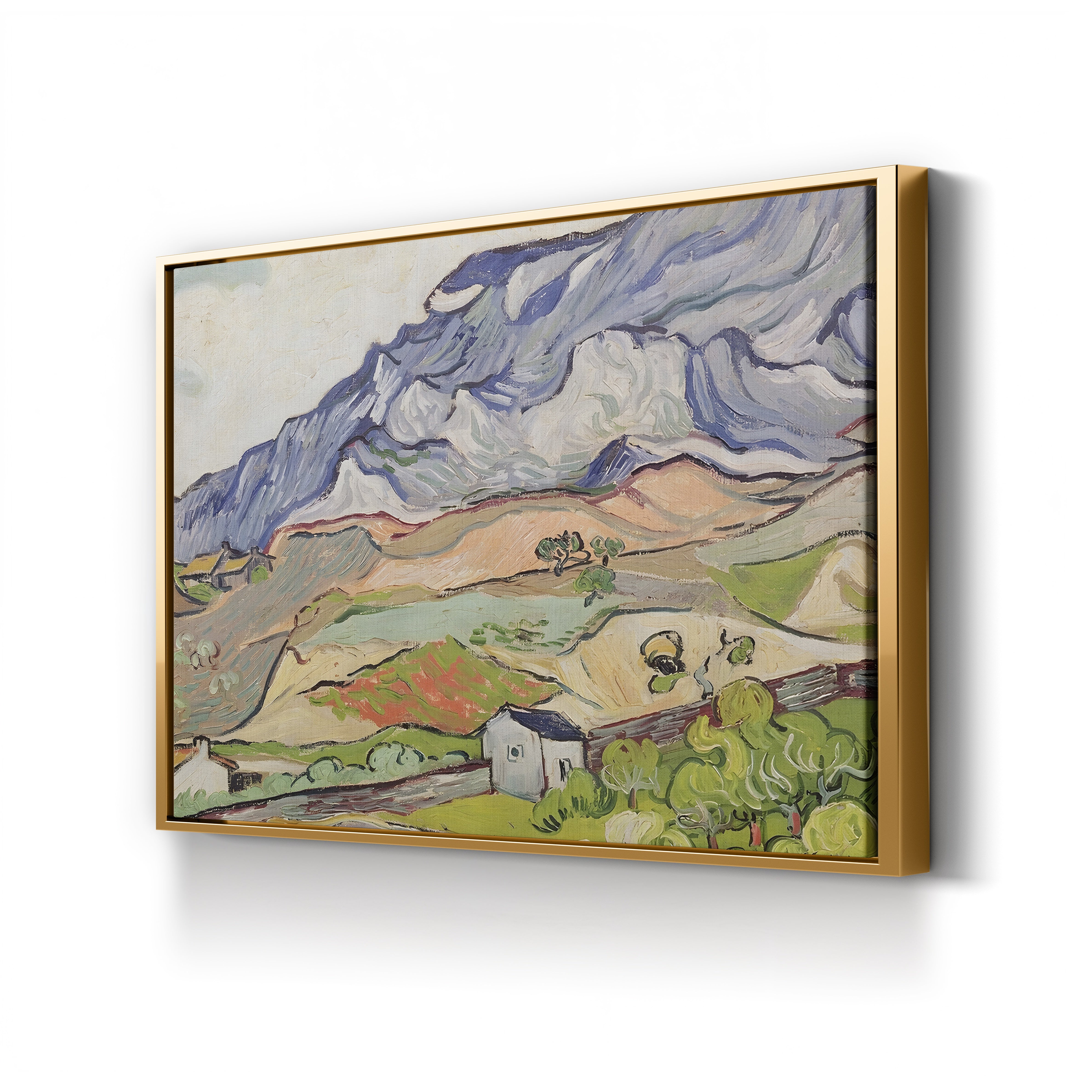 The Alpilles, 1890 – Vincent van Gogh Wall Art | Post-Impressionist Mountain Landscape Canvas Print