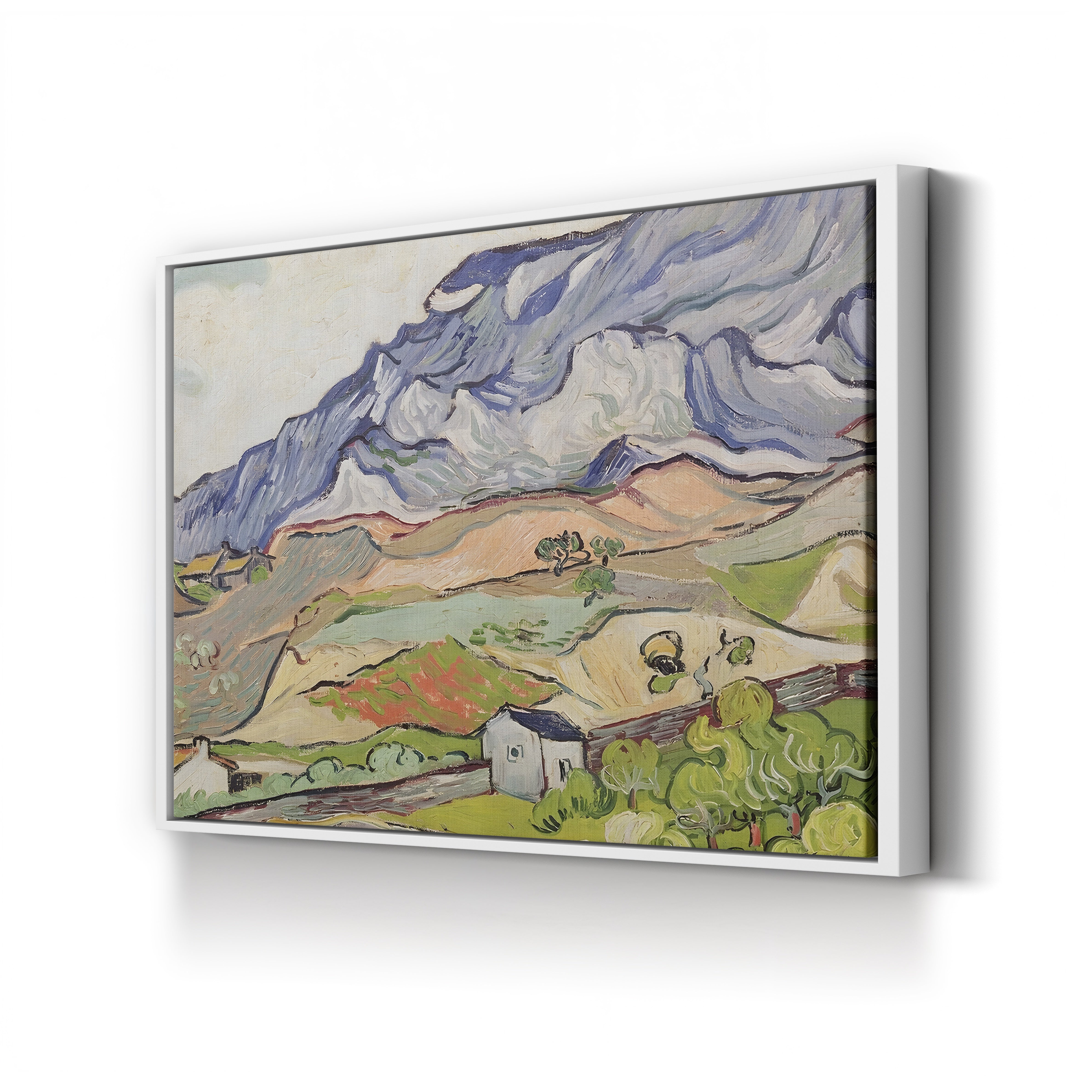 The Alpilles, 1890 – Vincent van Gogh Wall Art | Post-Impressionist Mountain Landscape Canvas Print