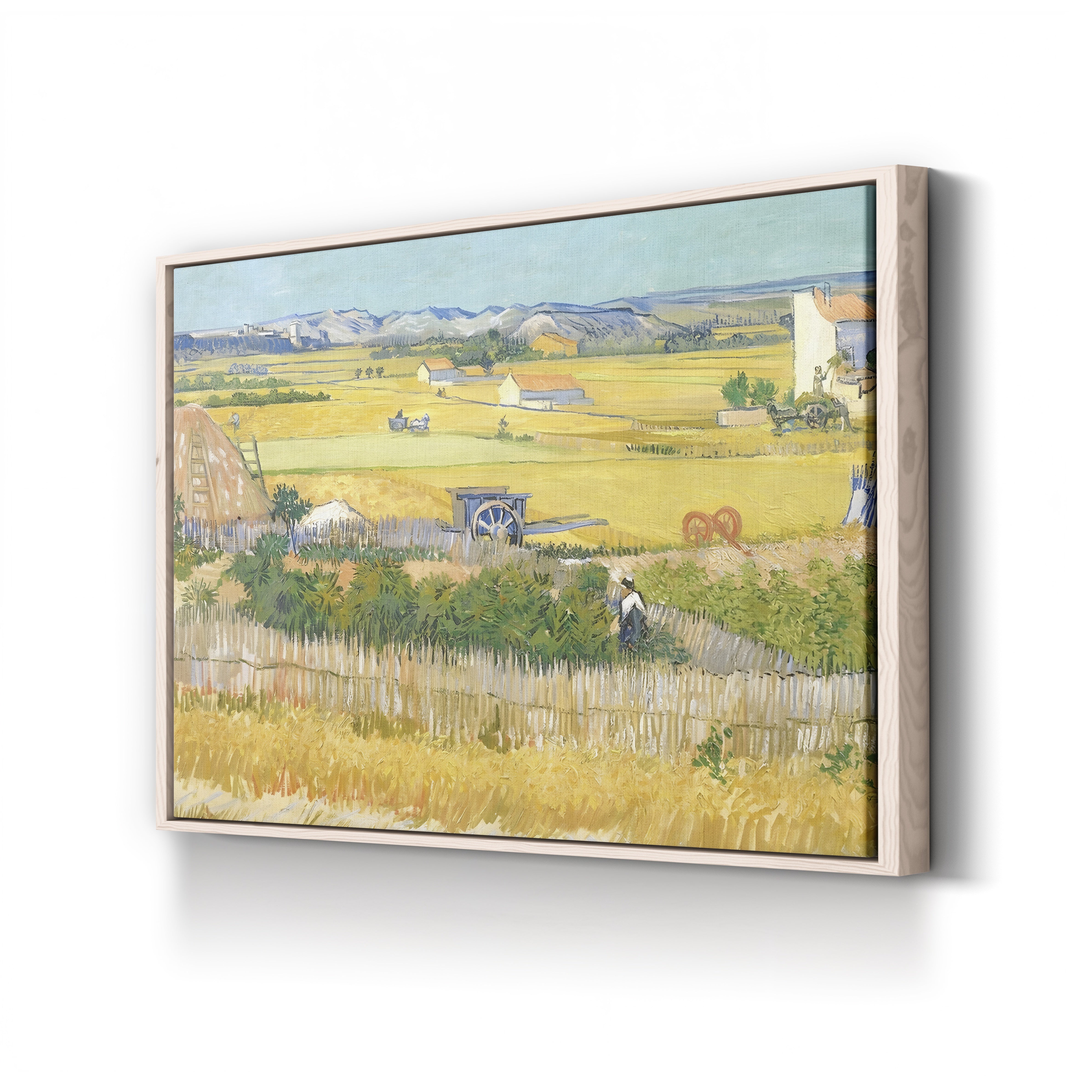 The Harvest, 1888 – Vincent van Gogh Wall Art | Post-Impressionist Arles Landscape Canvas Print