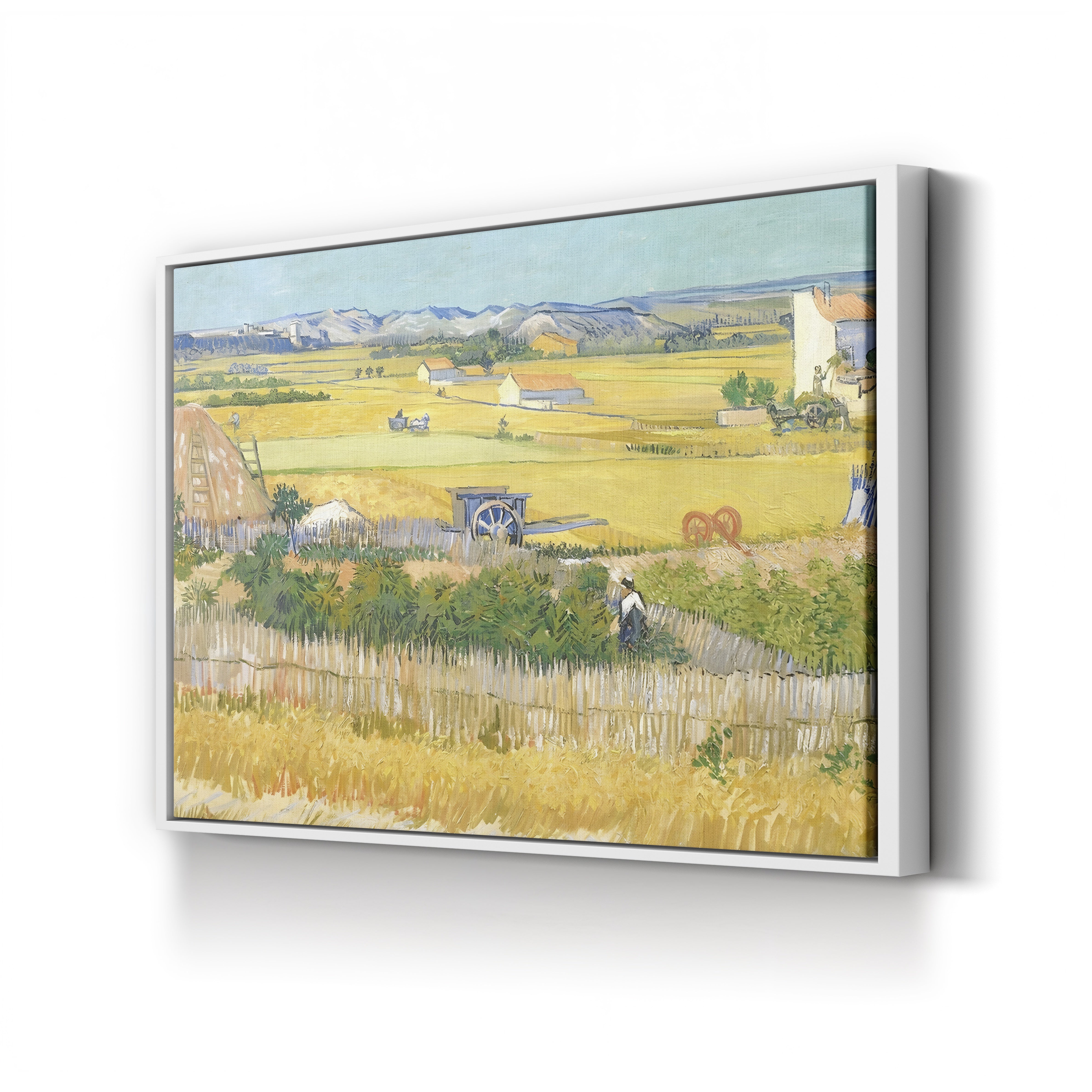 The Harvest, 1888 – Vincent van Gogh Wall Art | Post-Impressionist Arles Landscape Canvas Print
