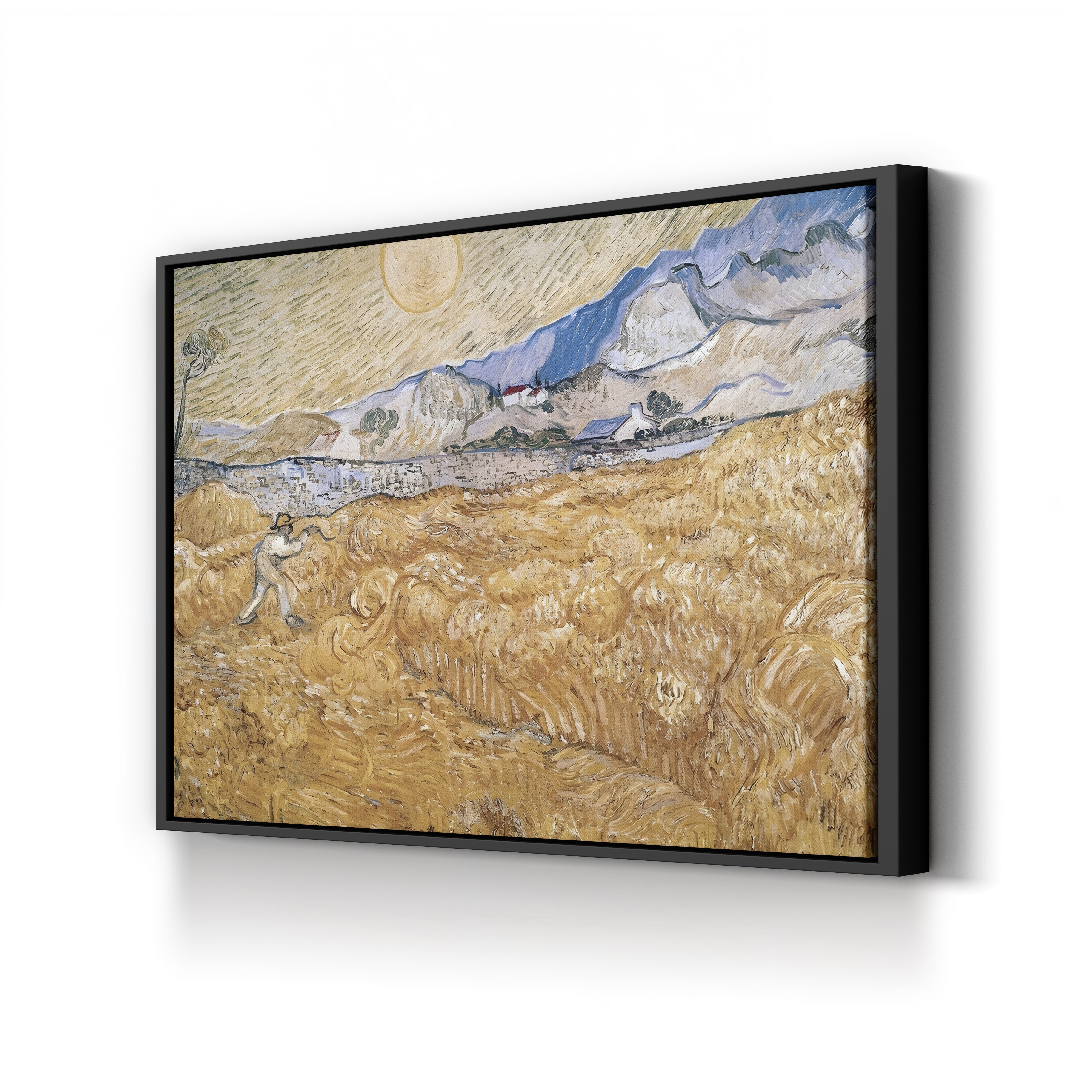 The Harvester, 1889 – Vincent van Gogh Wall Art | Post-Impressionist Figure Landscape Canvas Print
