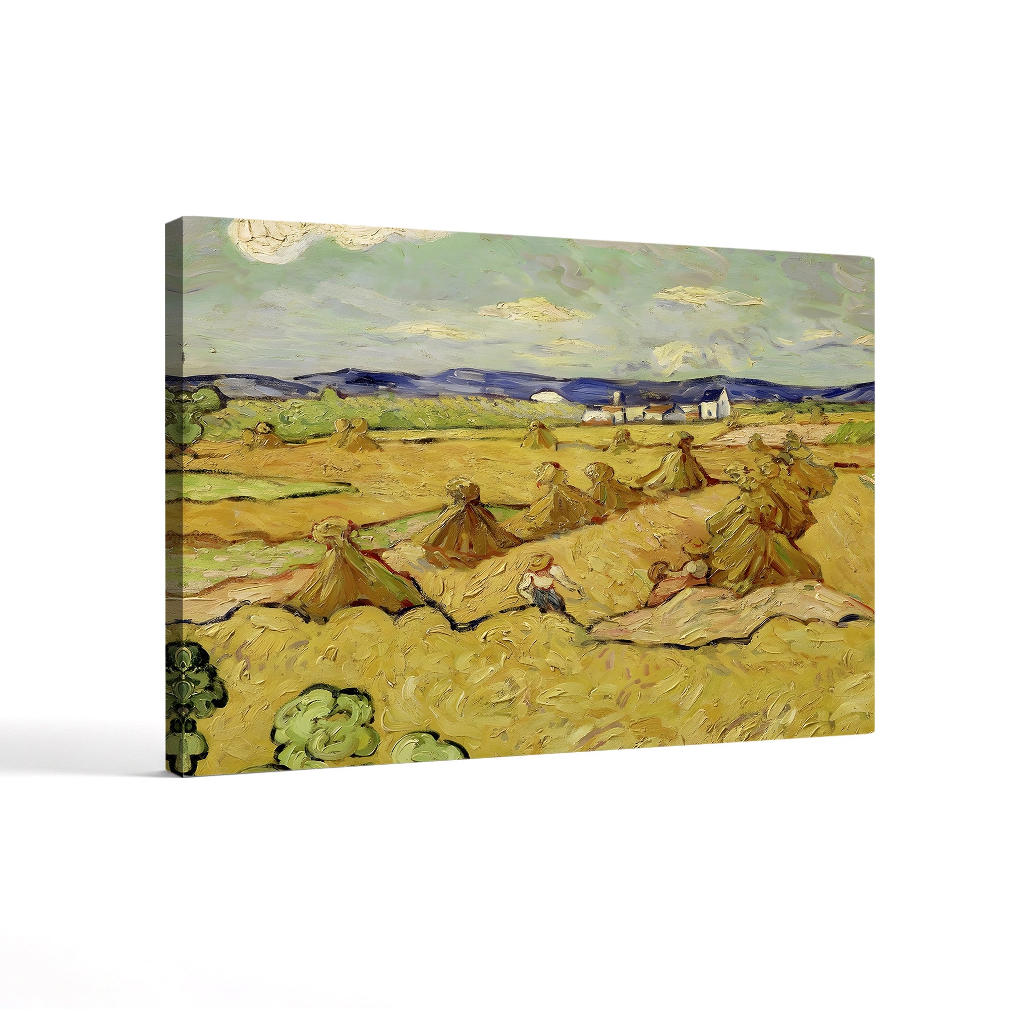 The Haystacks – Vincent van Gogh Wall Art | Post-Impressionist Harvest Landscape Canvas Print