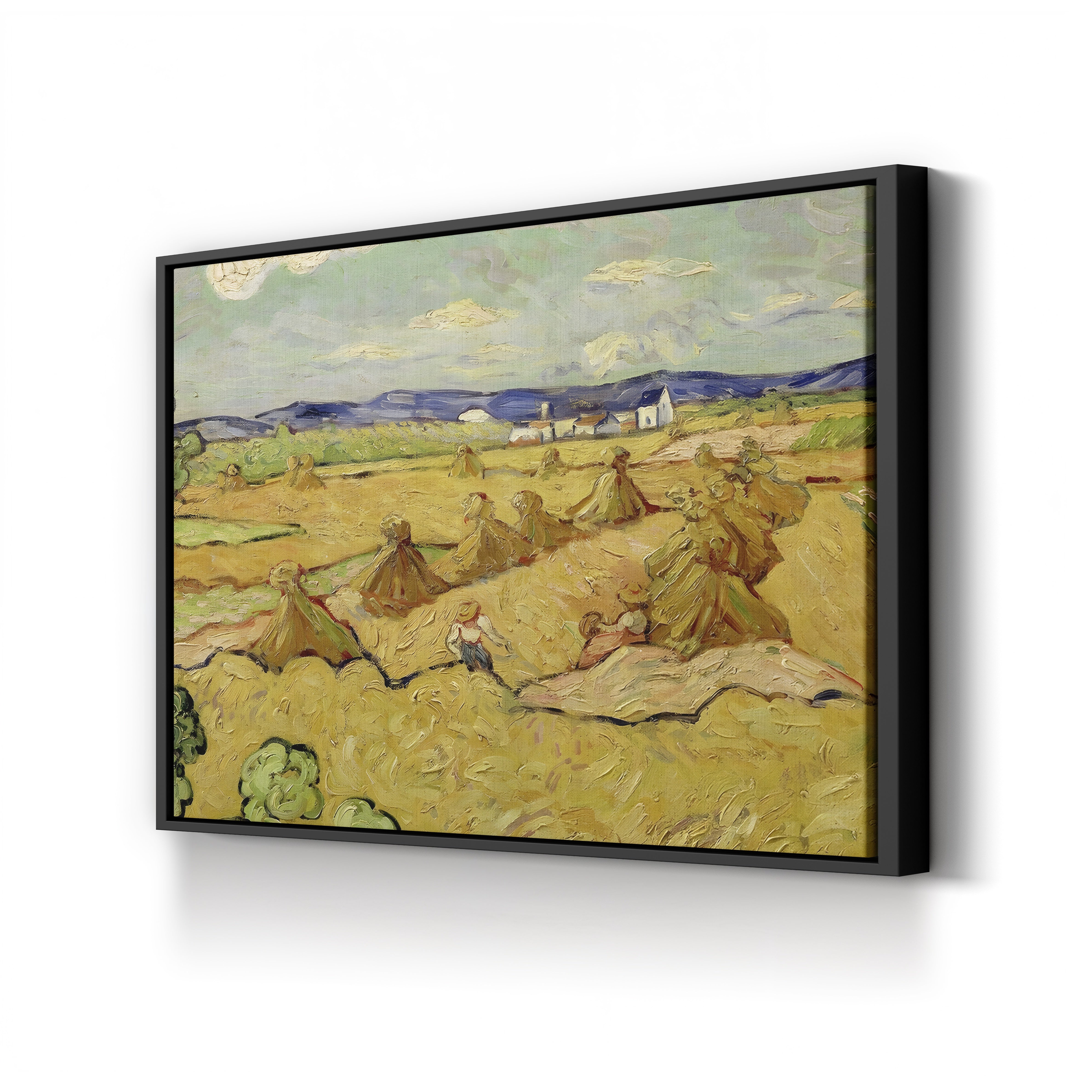 The Haystacks – Vincent van Gogh Wall Art | Post-Impressionist Harvest Landscape Canvas Print
