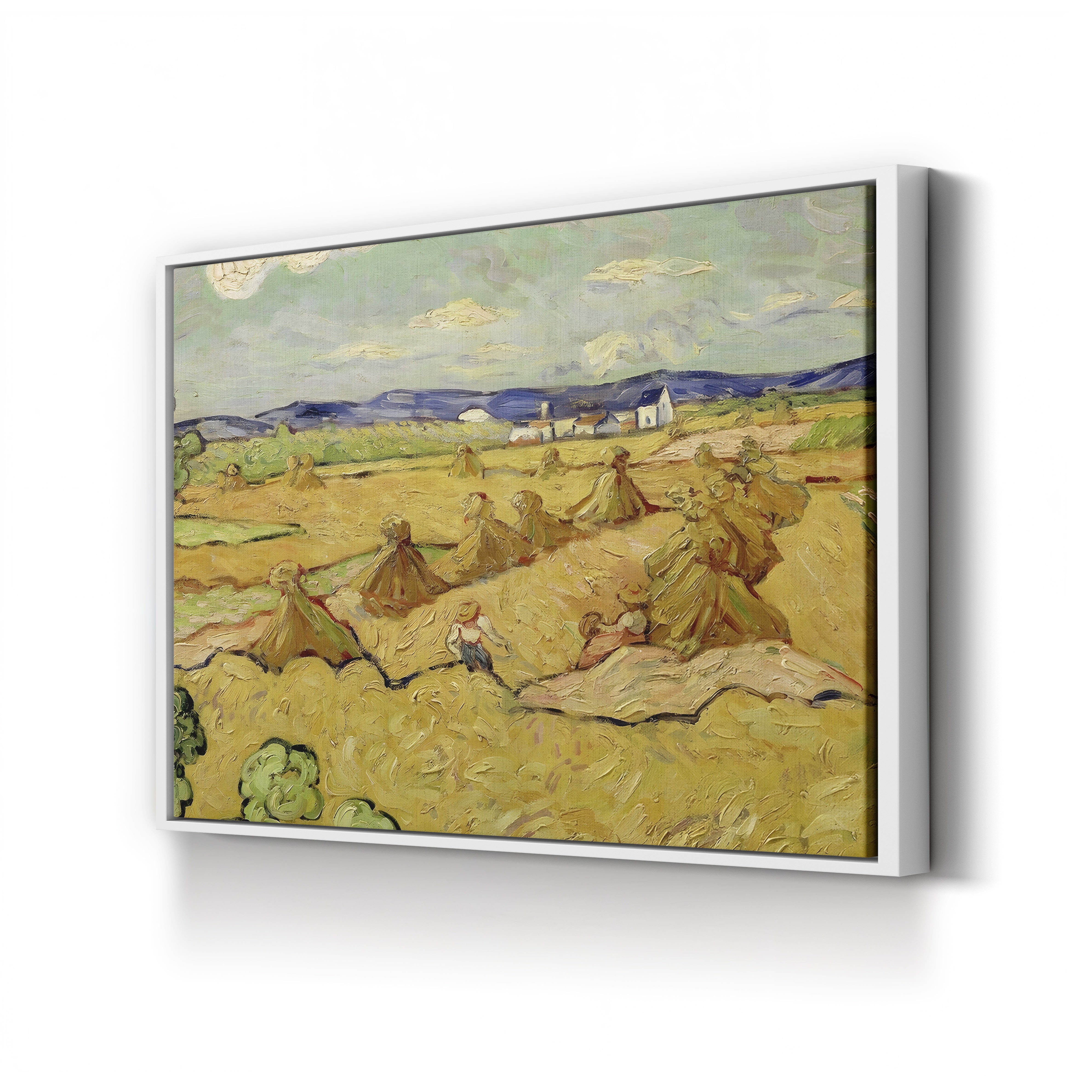The Haystacks – Vincent van Gogh Wall Art | Post-Impressionist Harvest Landscape Canvas Print