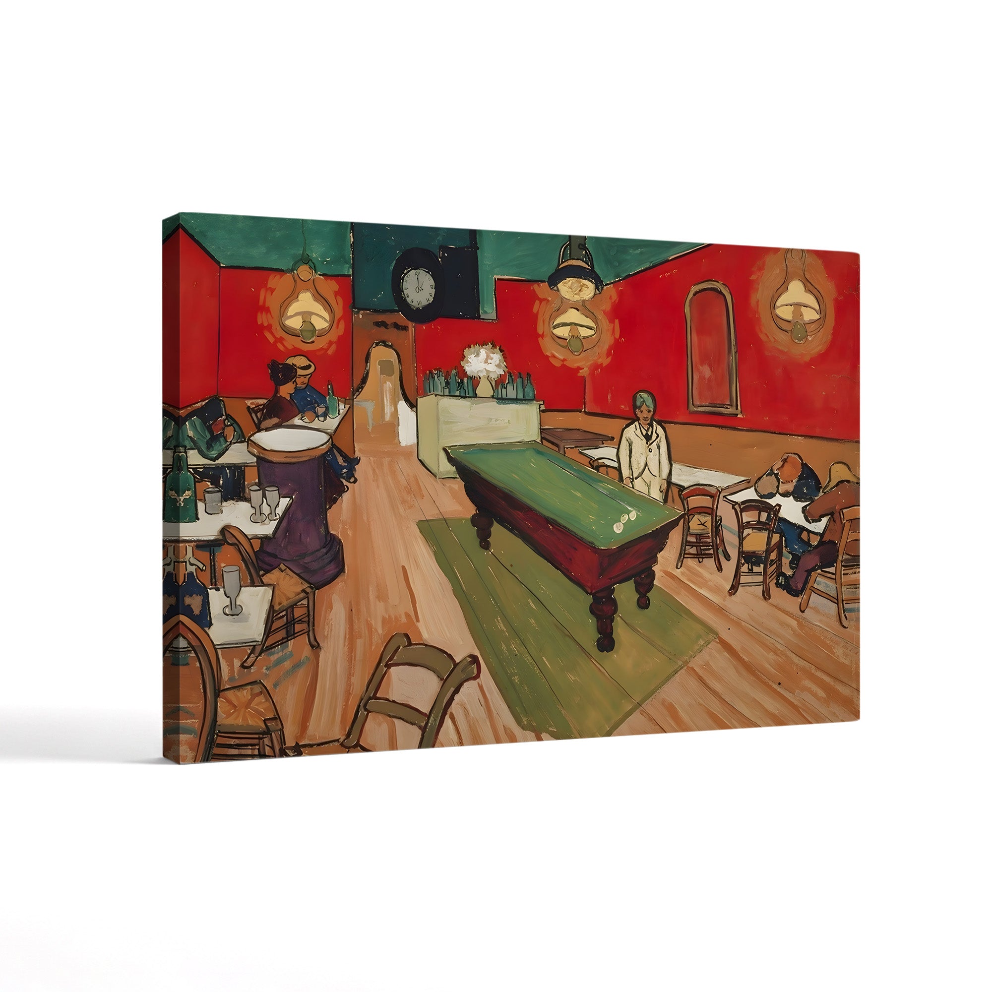 The Night Café in Arles, 1888 – Vincent van Gogh Wall Art | Post-Impressionist Interior Canvas Print