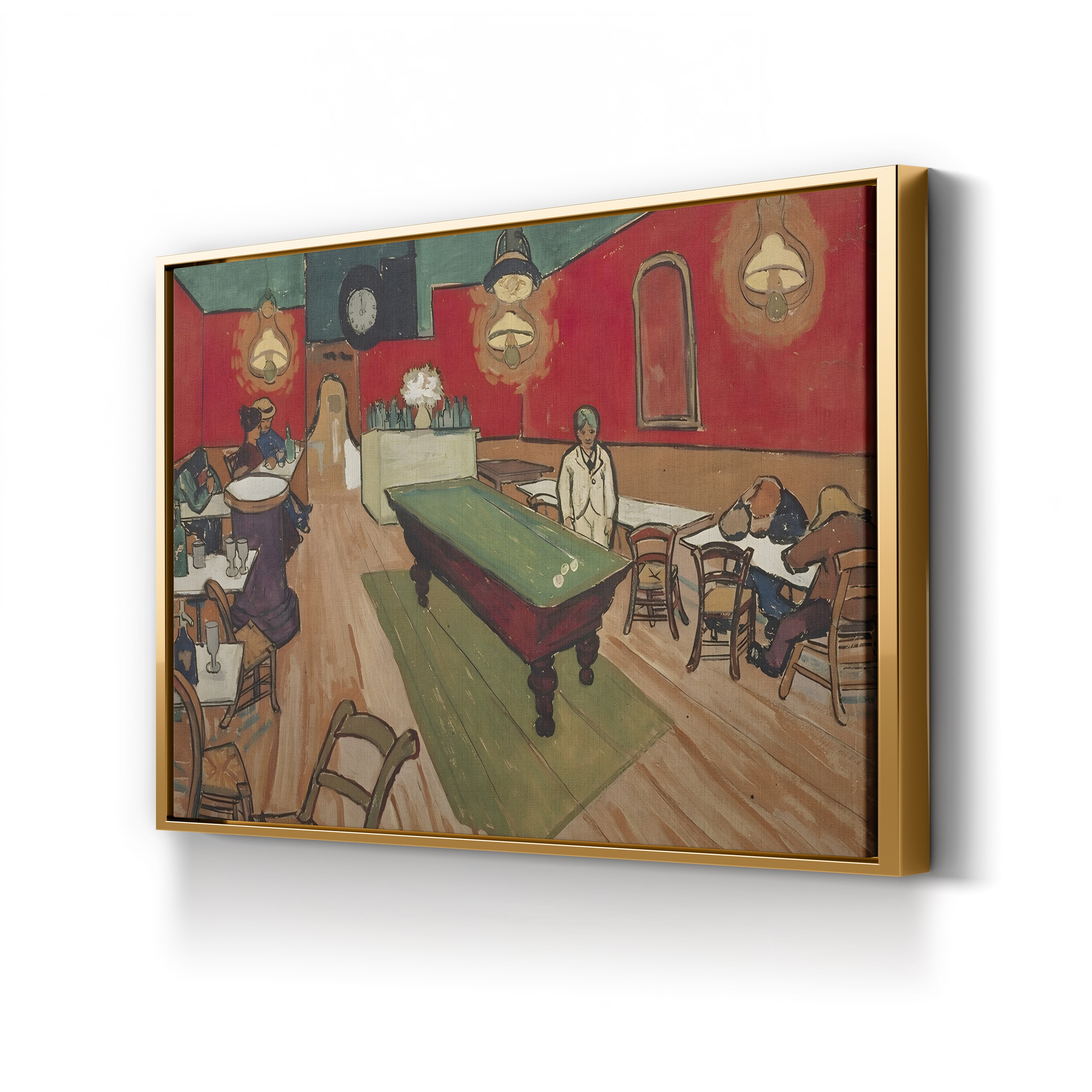 The Night Café in Arles, 1888 – Vincent van Gogh Wall Art | Post-Impressionist Interior Canvas Print