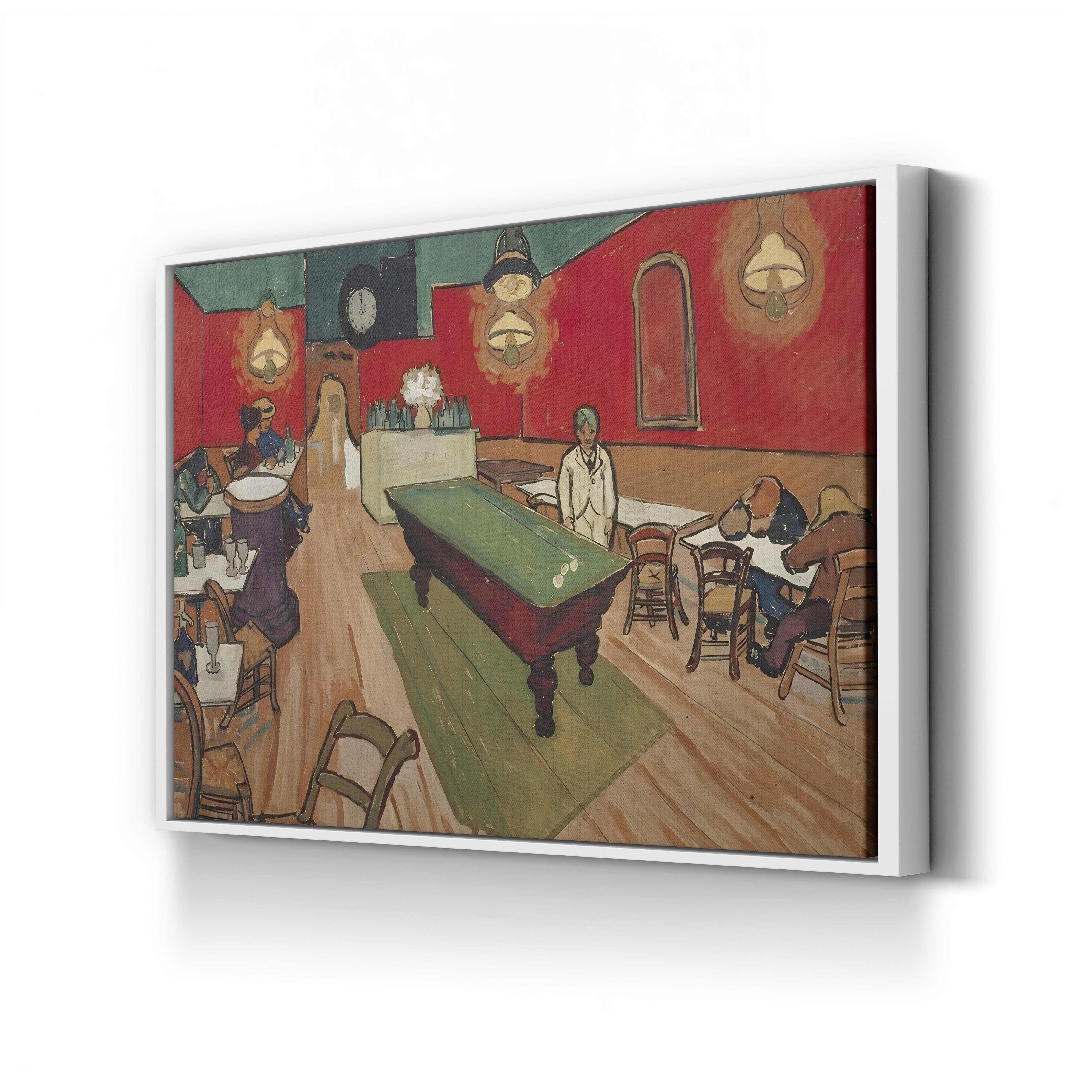 The Night Café in Arles, 1888 – Vincent van Gogh Wall Art | Post-Impressionist Interior Canvas Print
