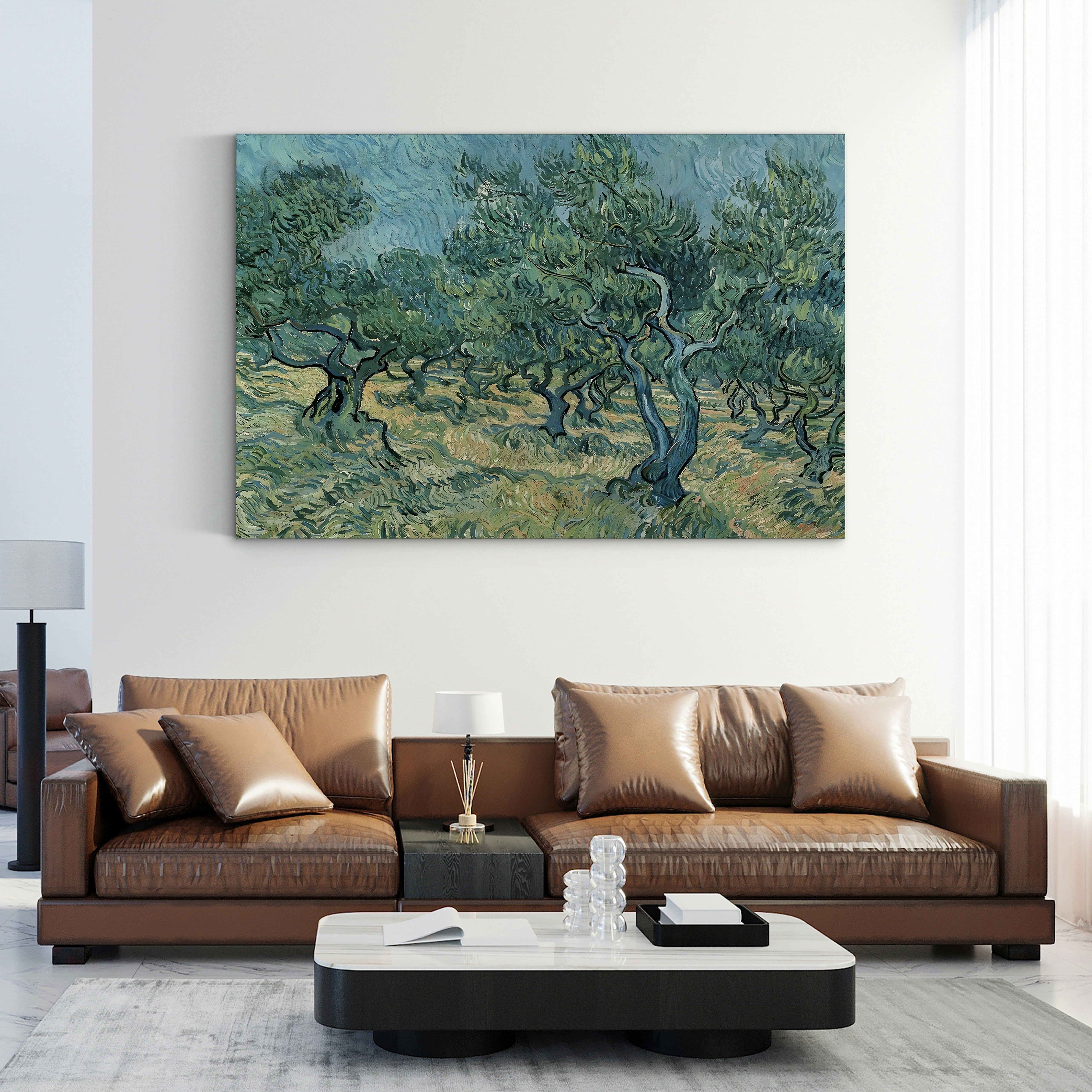 The Olive Grove, 1889 – Vincent van Gogh Wall Art | Post-Impressionist Saint-Rémy Landscape Canvas Print