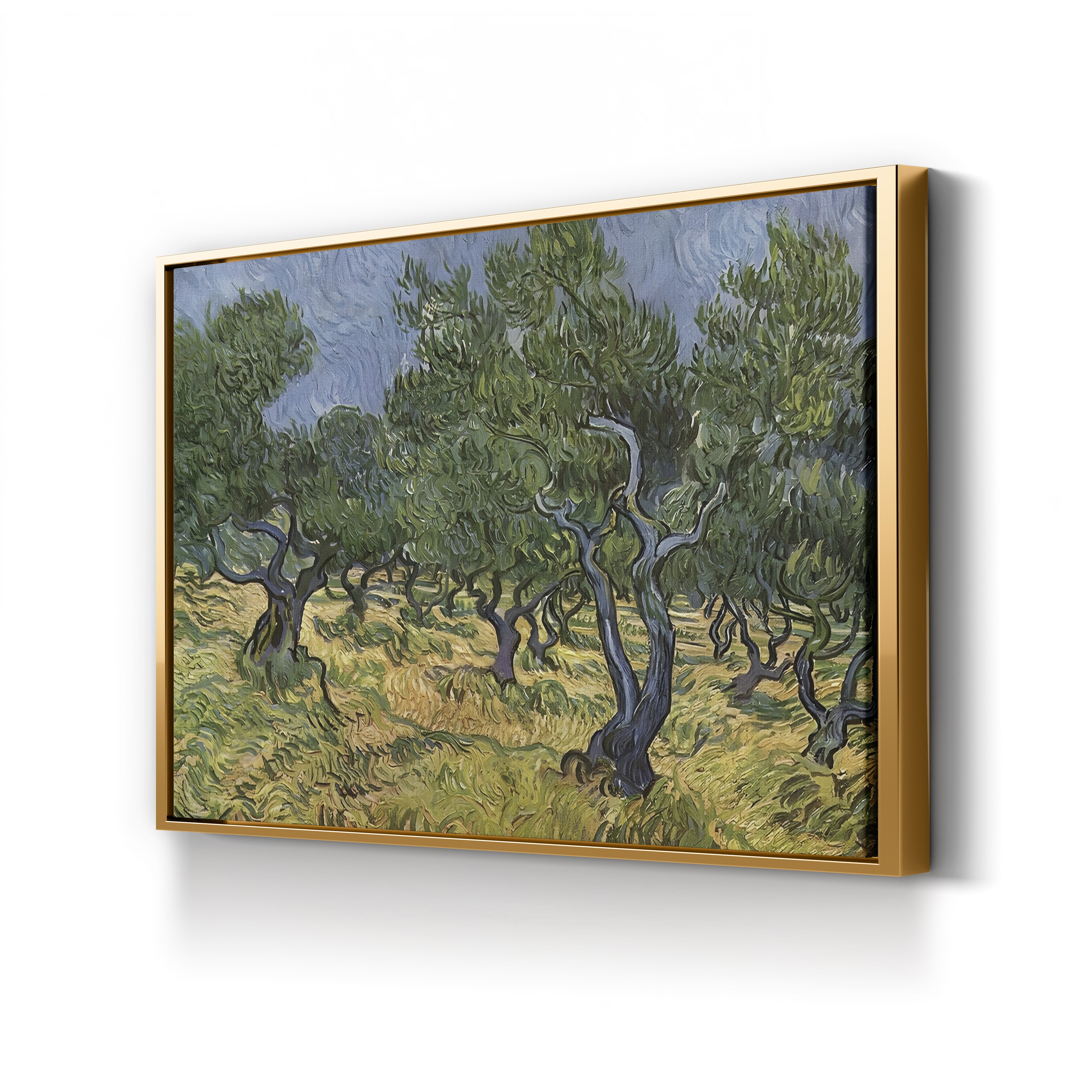 The Olive Grove – Vincent van Gogh Wall Art | Post-Impressionist Provençal Landscape Canvas Print