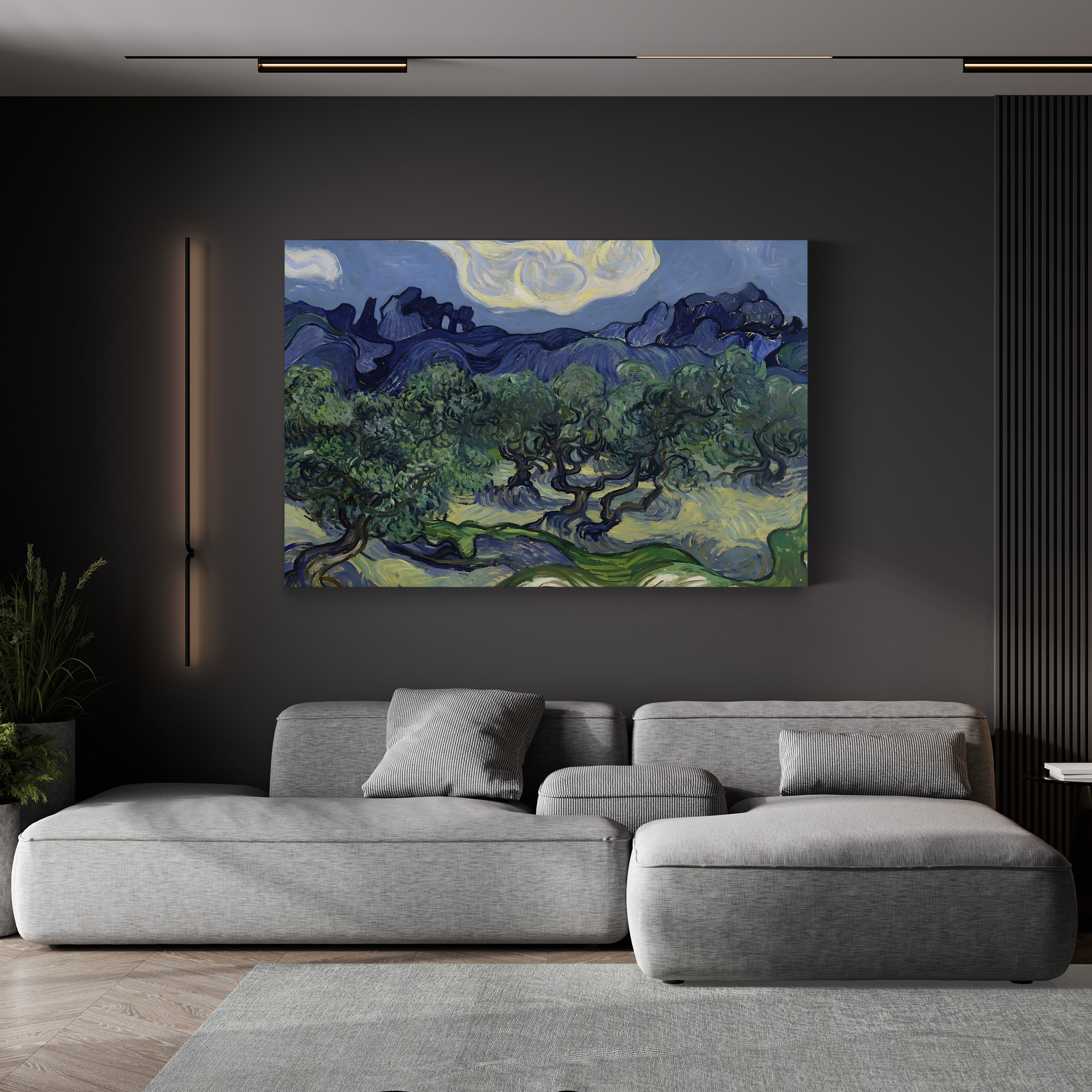 The Olive Trees, 1889 – Vincent van Gogh Wall Art | Post-Impressionist Saint-Rémy Landscape Canvas Print