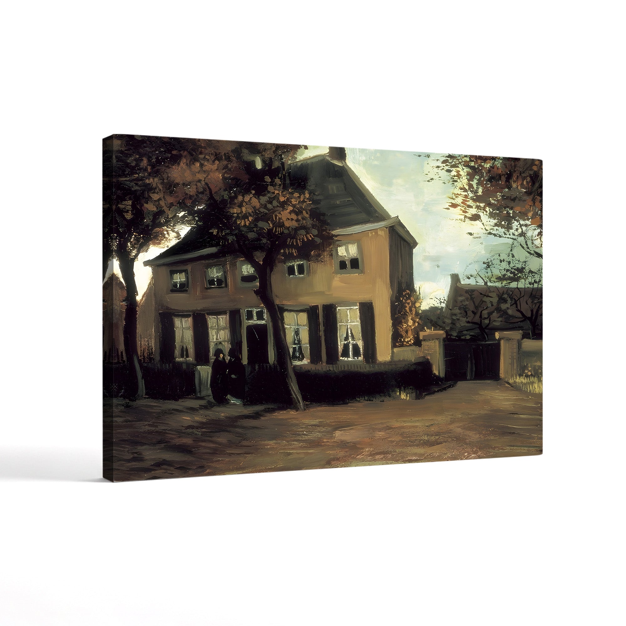 The Parish House of Nuenen, 1885 – Vincent van Gogh Wall Art | Dutch Realist Architecture Canvas Print